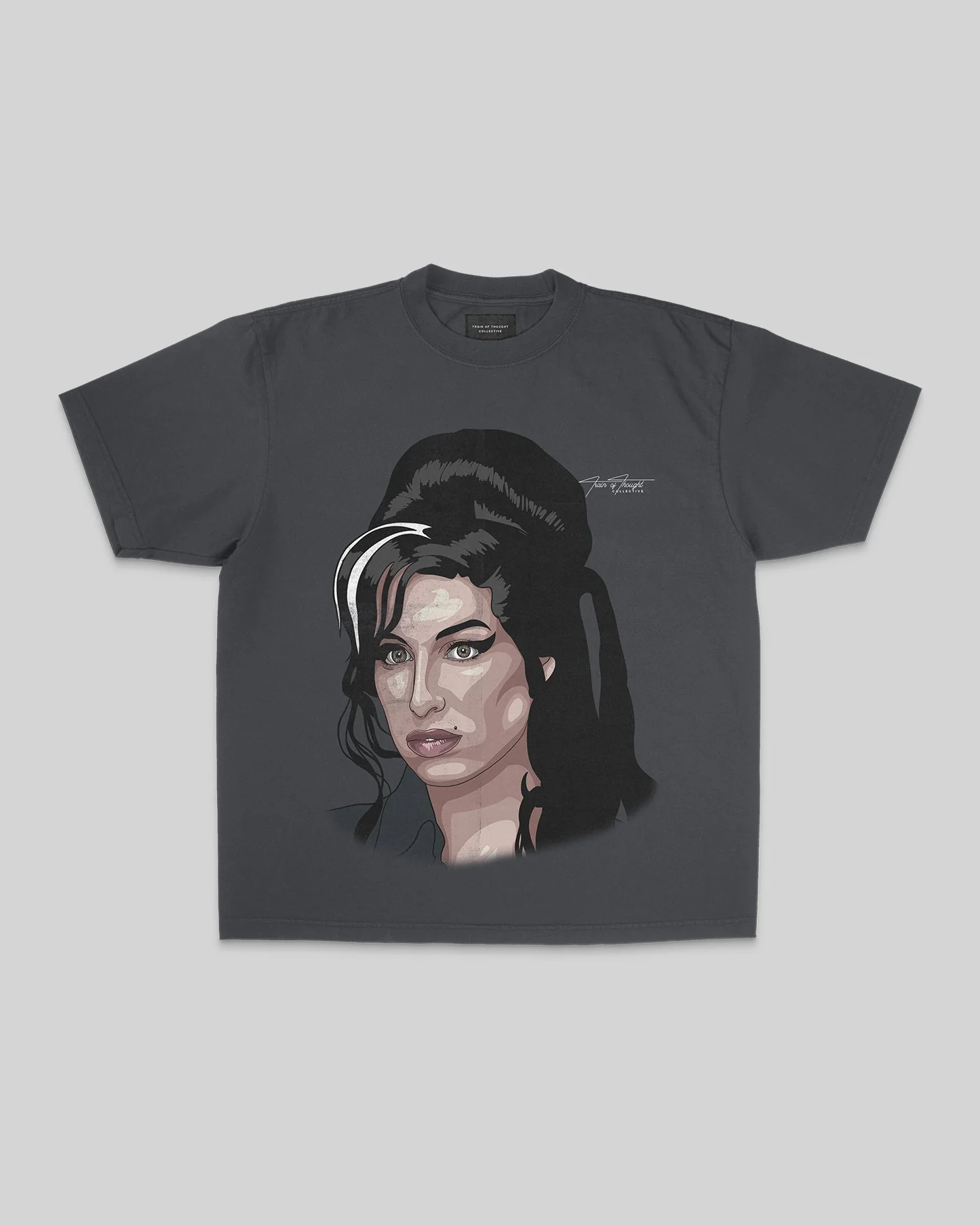 Amy Big Face | Oversized Shadow Graphic Tee