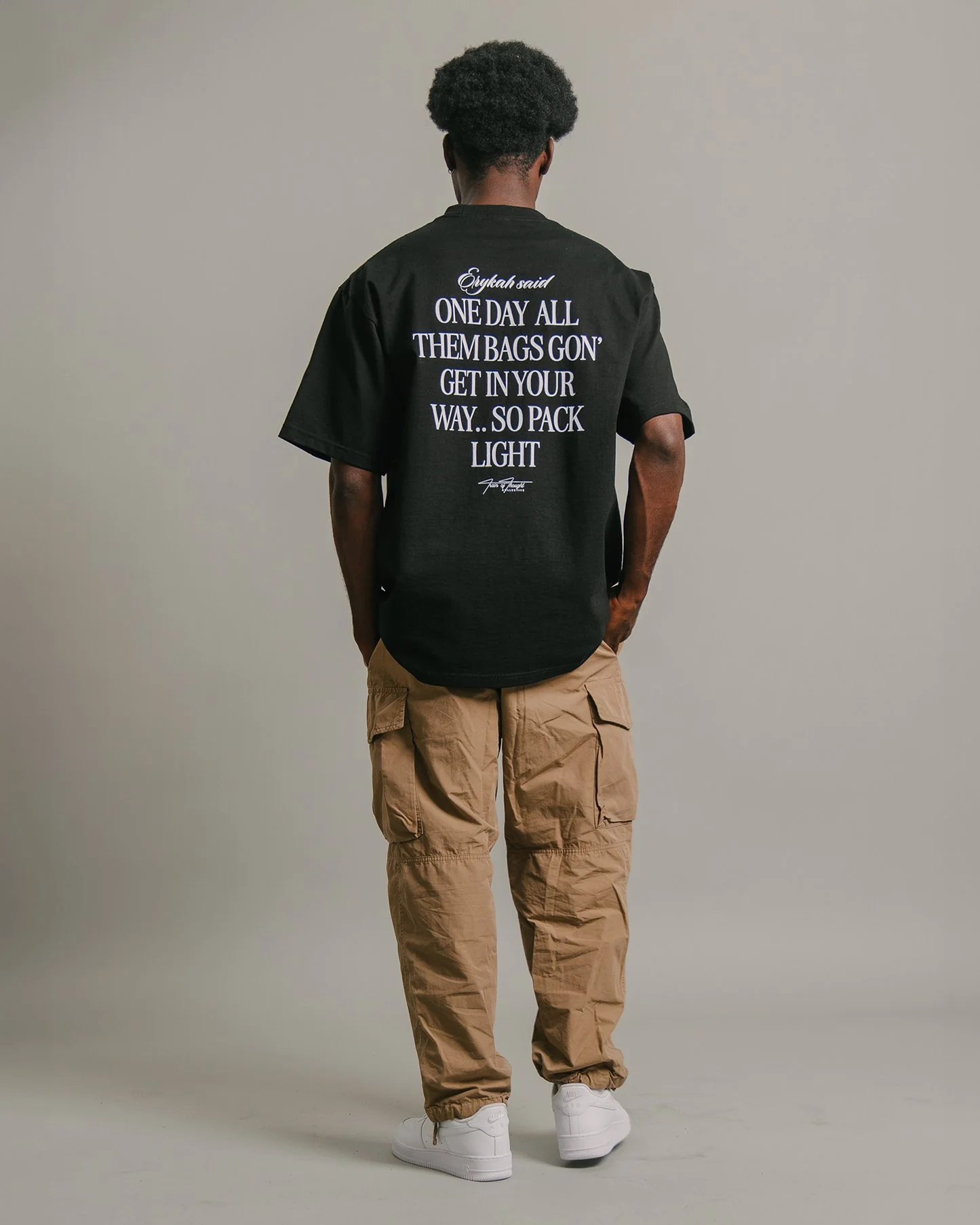 BADU Said | Heavyweight Black Graphic Tee - Image 3