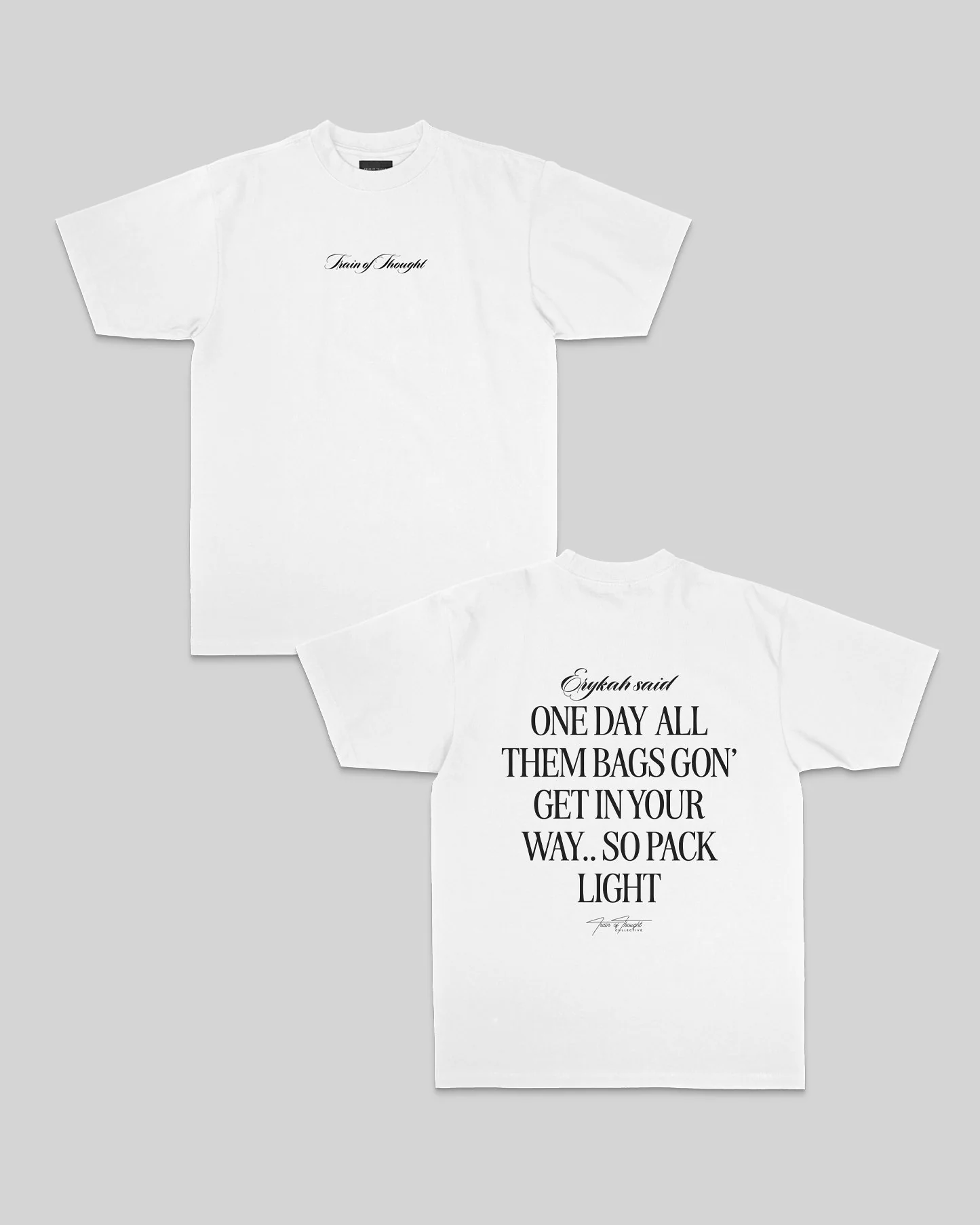 BADU Said | Heavyweight White Graphic Tee