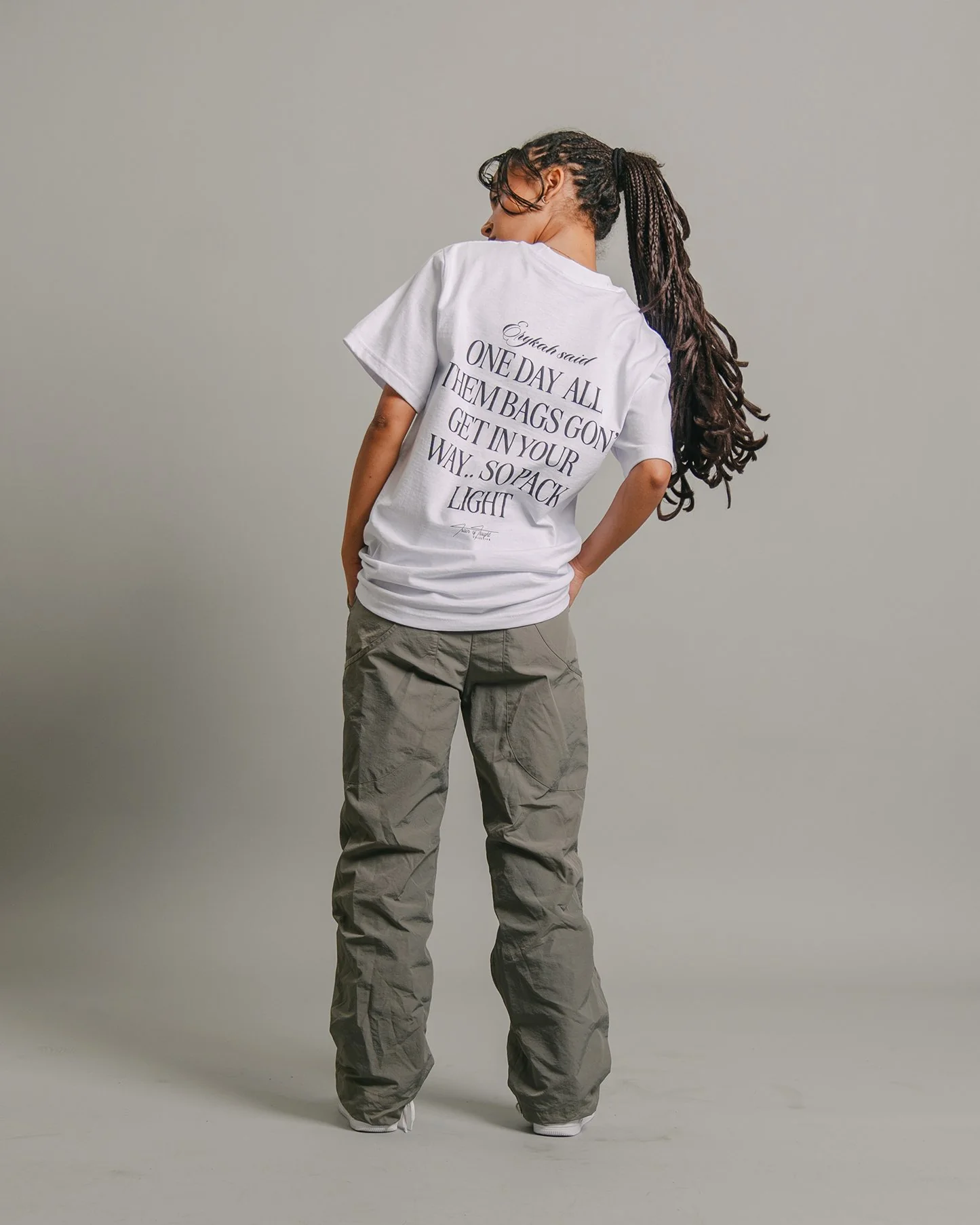 BADU Said | Heavyweight White Graphic Tee - Image 3