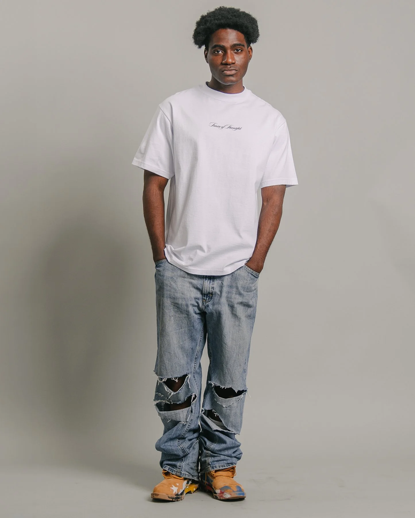 COLE Said | Heavyweight White Graphic Tee - Image 2