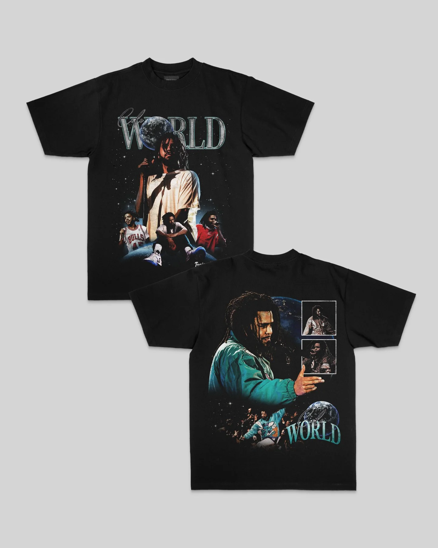 Cole World | Heavyweight Black Graphic Tee