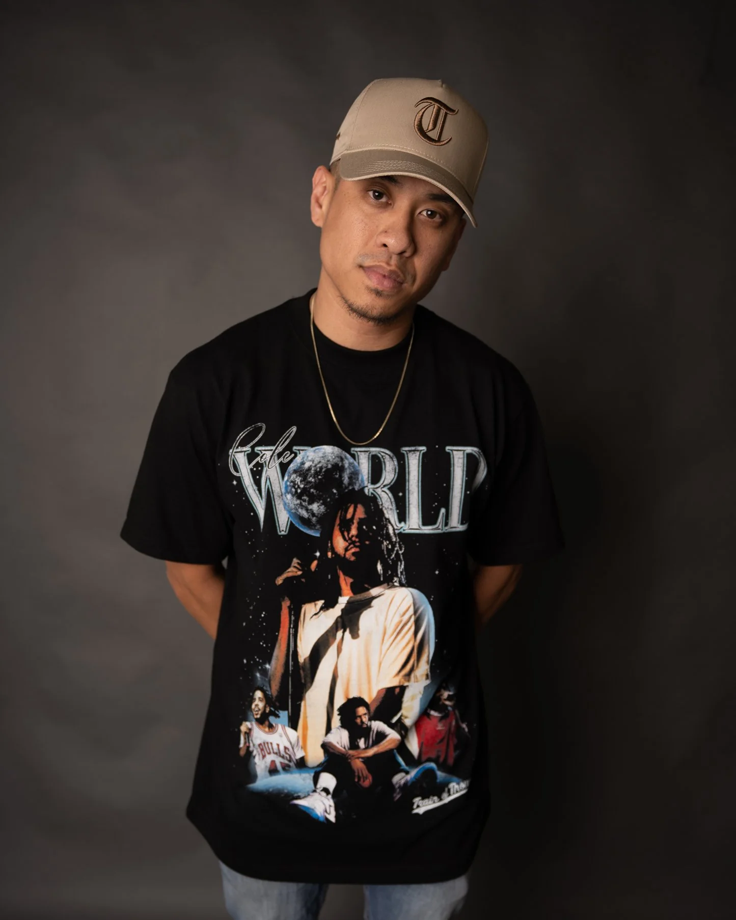 Cole World | Heavyweight Black Graphic Tee - Image 2