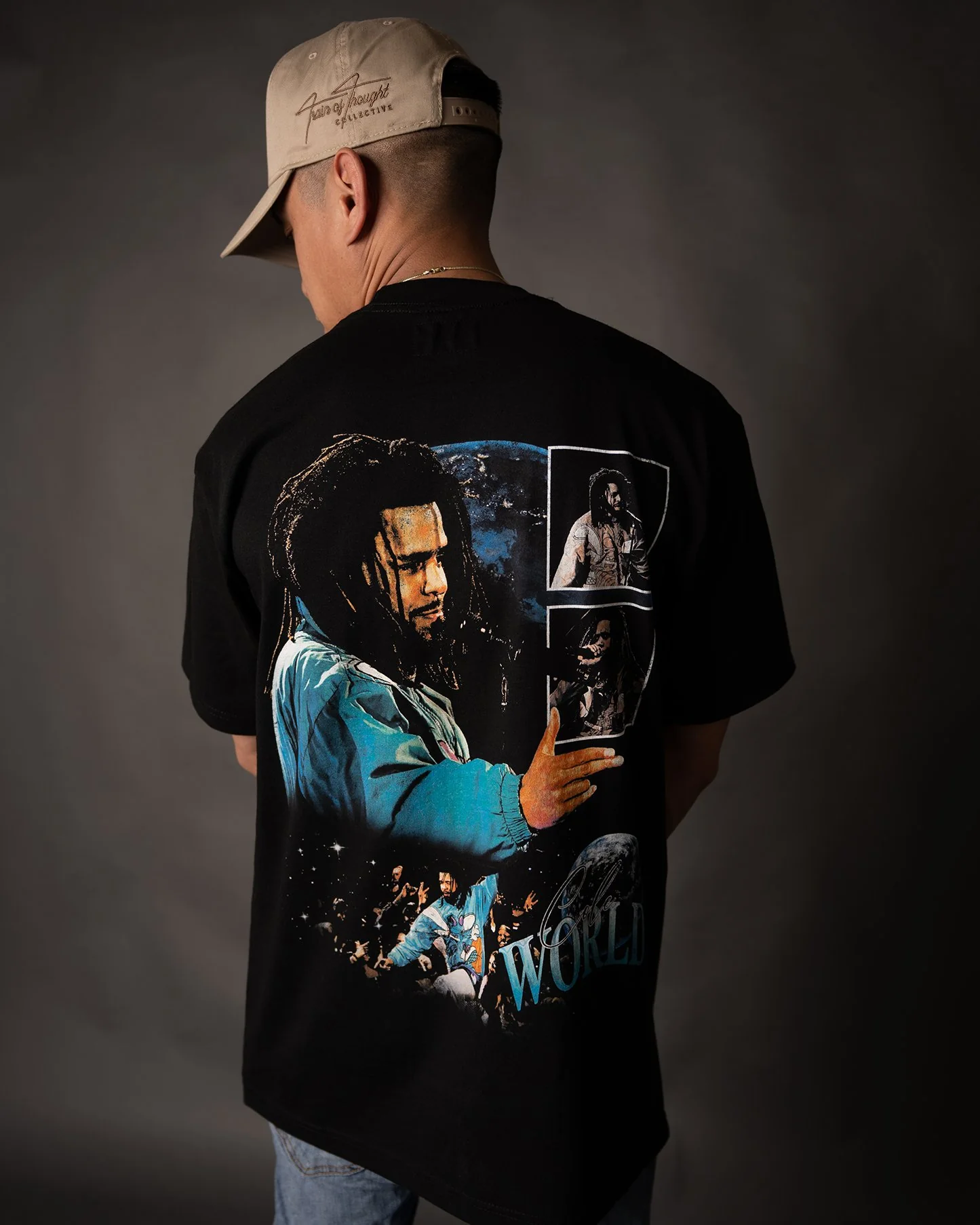 Cole World | Heavyweight Black Graphic Tee - Image 3