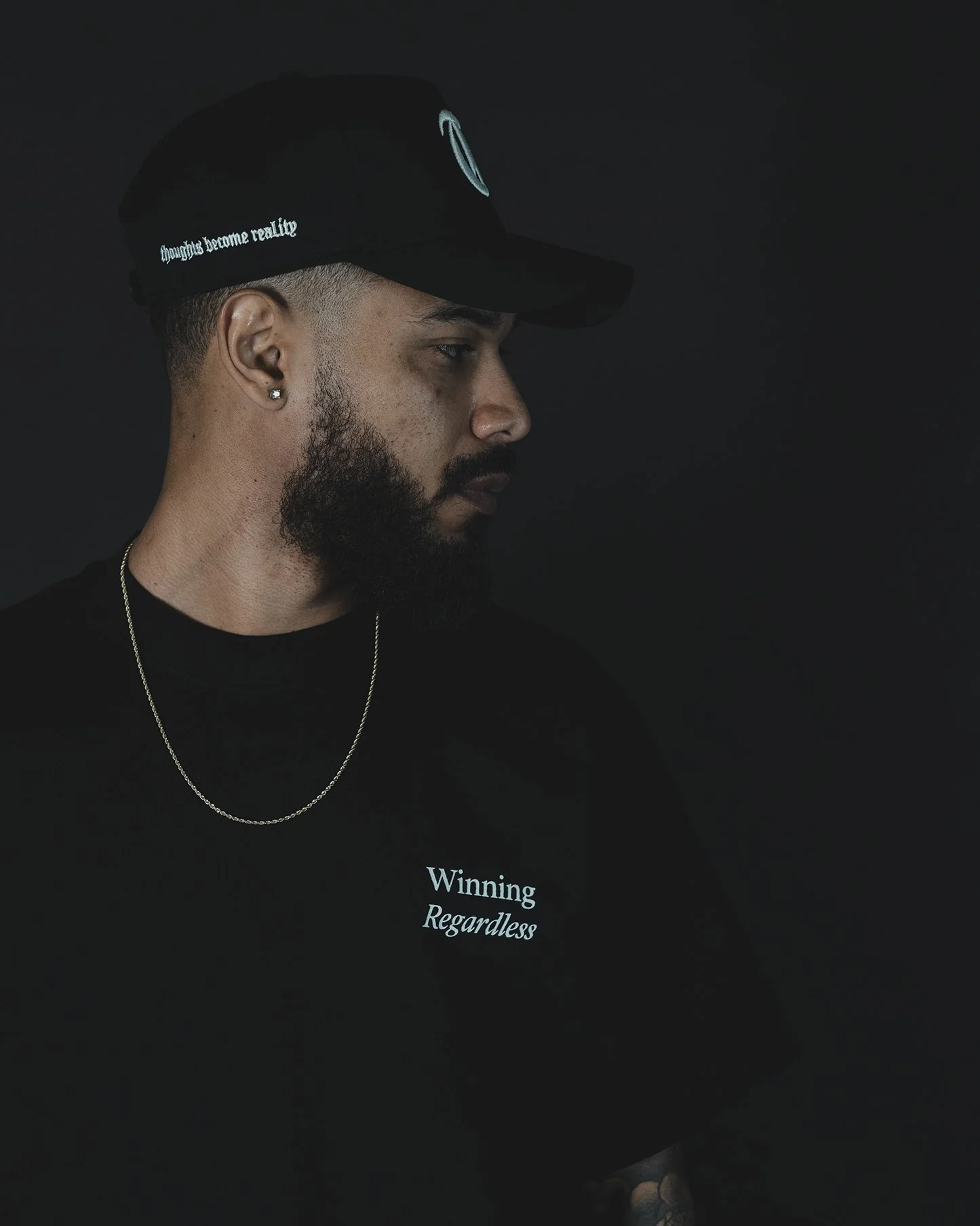 Winning Regardless V2 | Heavyweight Black Graphic Tee - Image 3