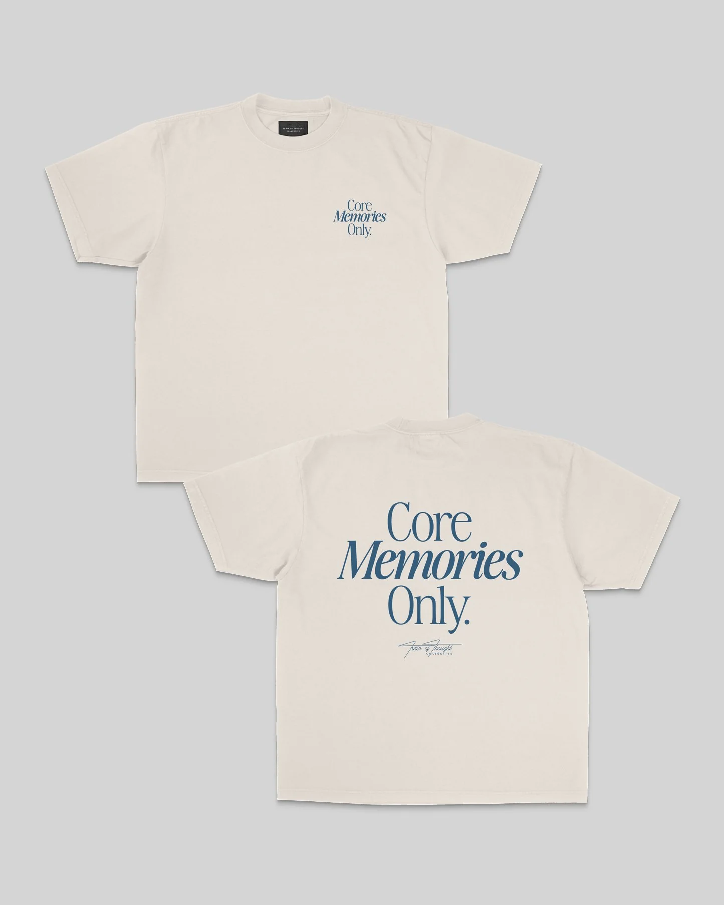 Core Memories | Oversized Cream Graphic Tee