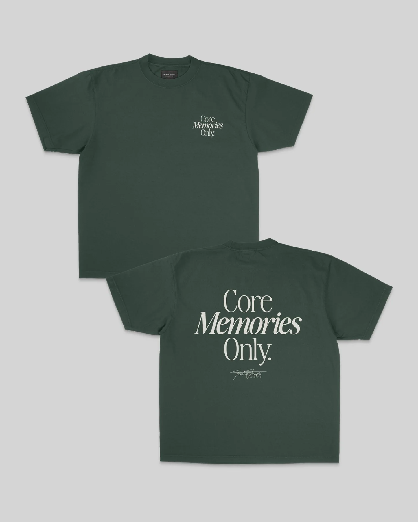 Core Memories | Oversized Green Graphic Tee