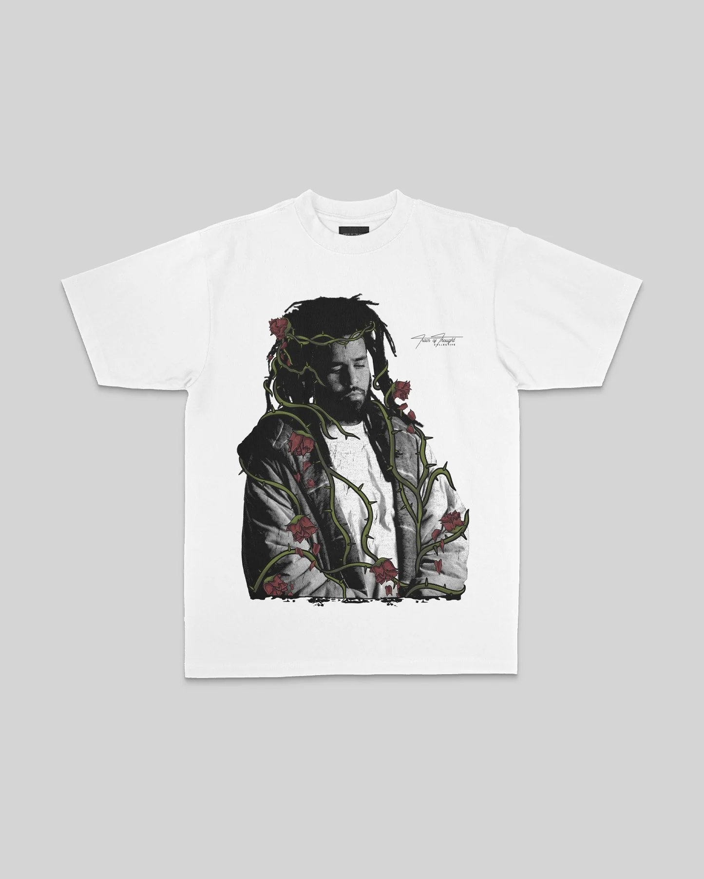 Dead Rose COLE | Heavyweight White Graphic Tee