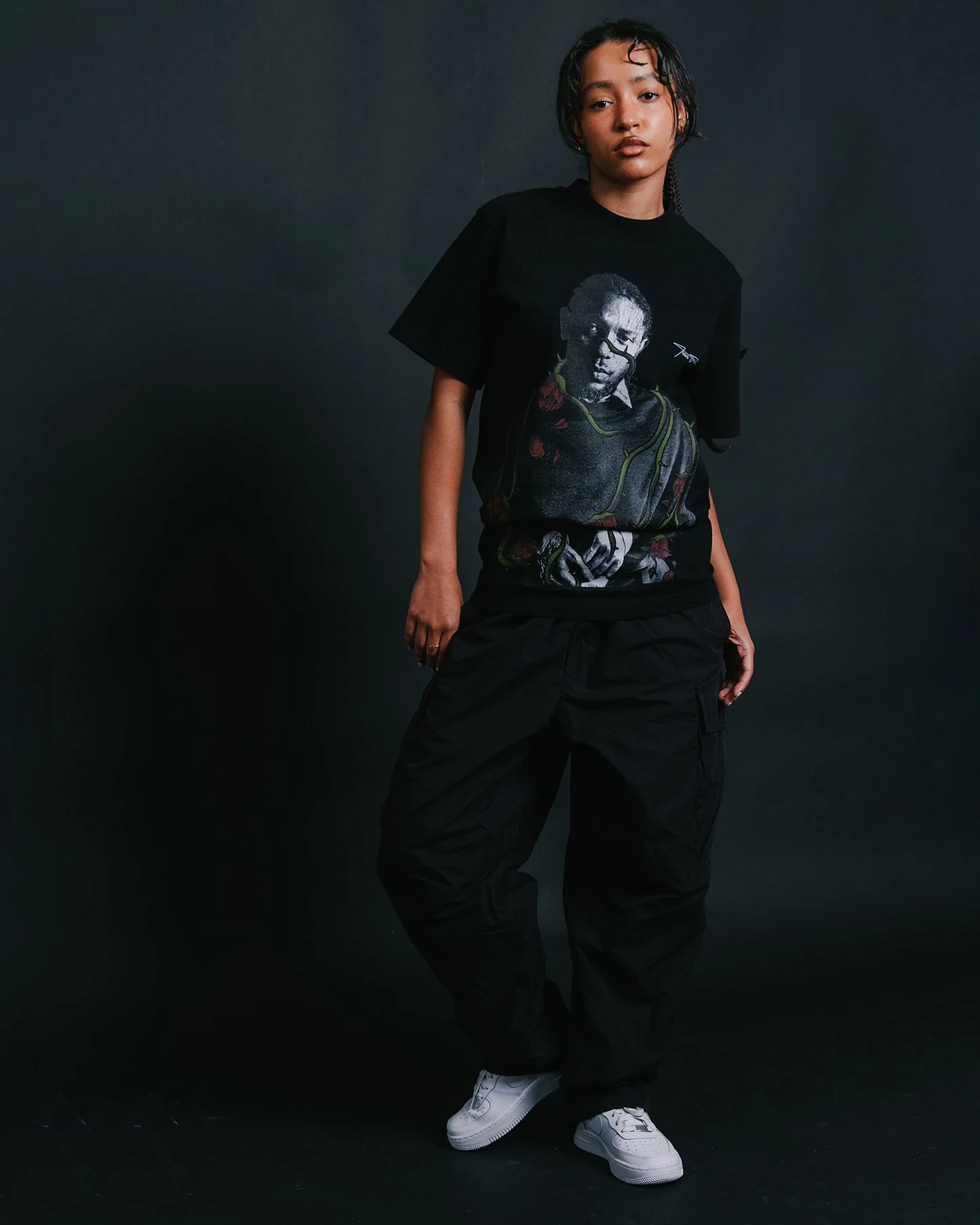 Dead Rose KDOT | Heavyweight Black Graphic Tee - Image 2