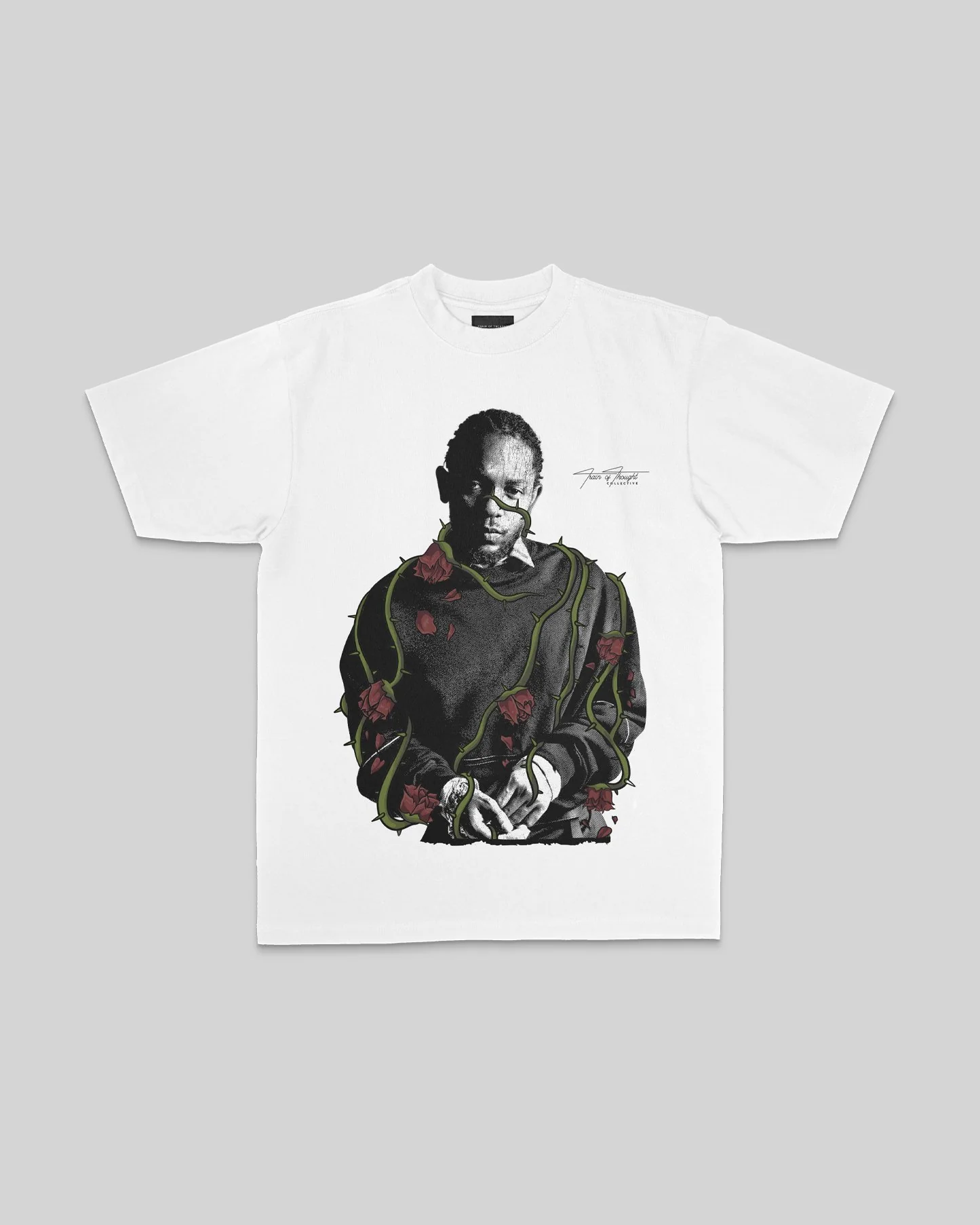 Dead Rose KDOT | Heavyweight White Graphic Tee