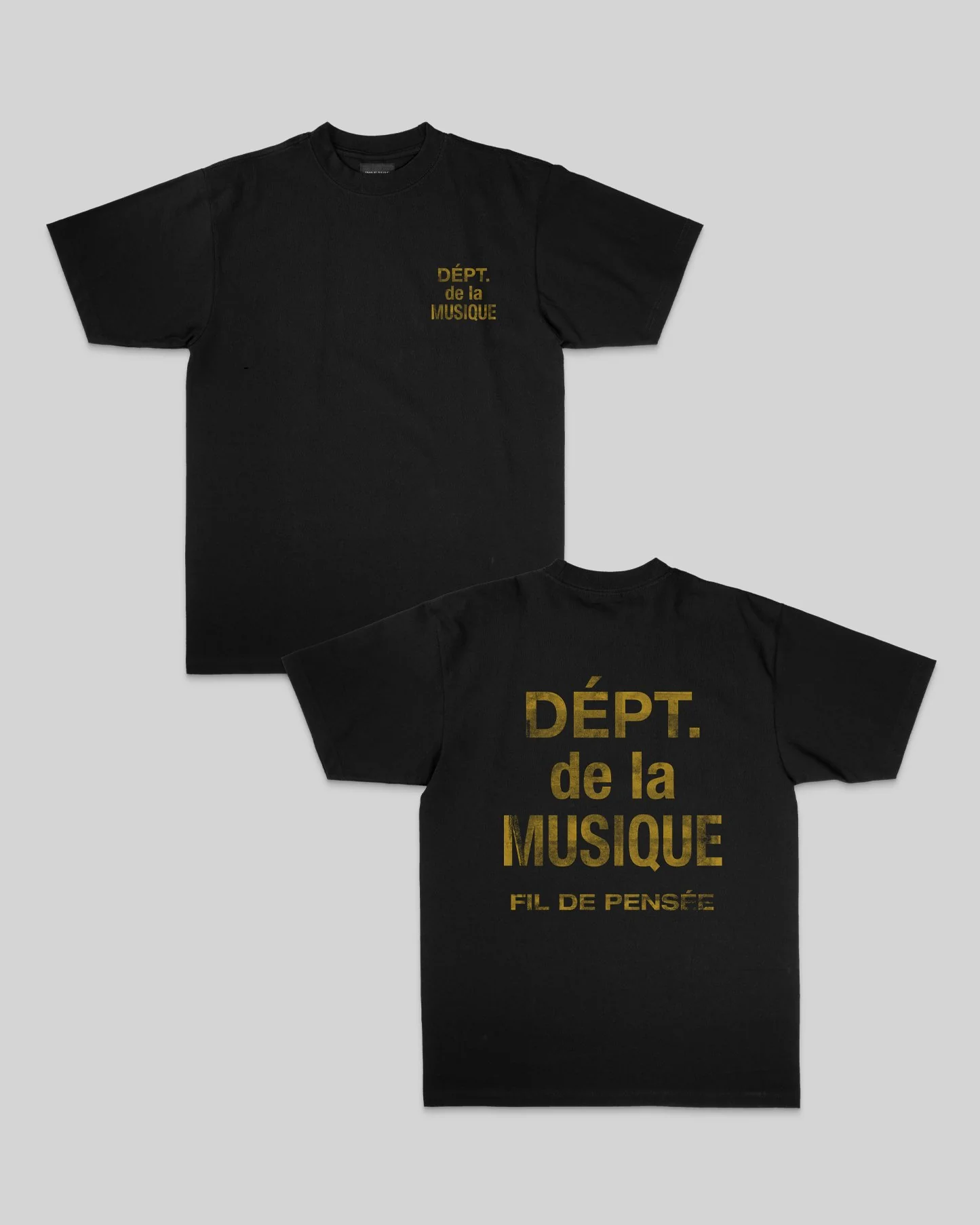 Dept. de la Musique | Heavyweight Black Graphic Tee