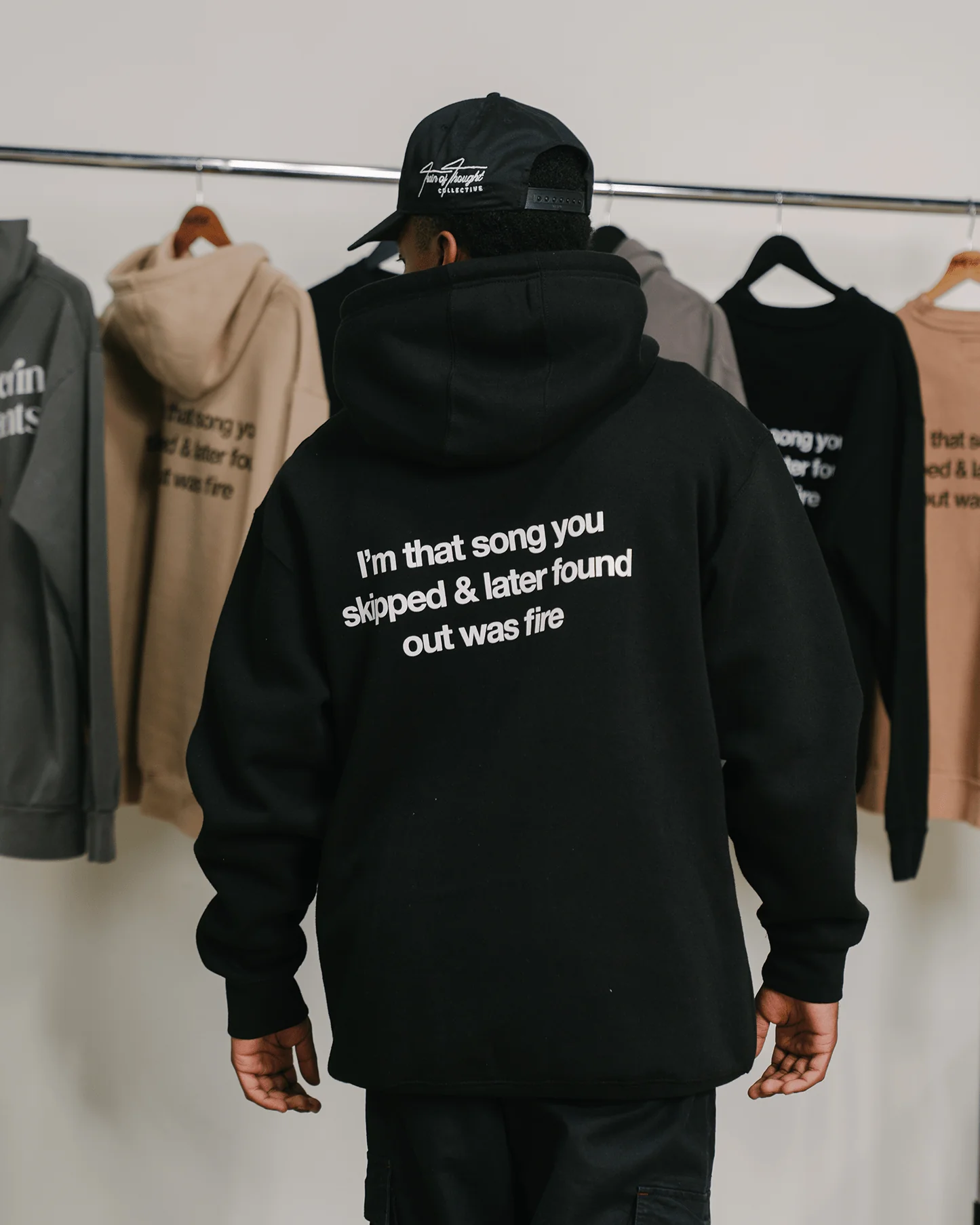 Don't Skip | Black Pullover Hoodie - Image 3
