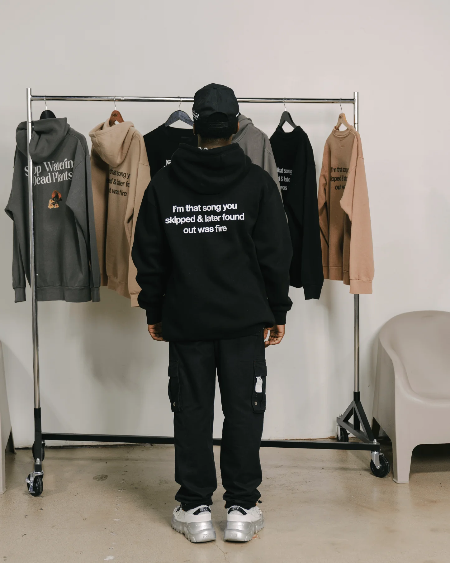 Don't Skip | Black Pullover Hoodie - Image 5