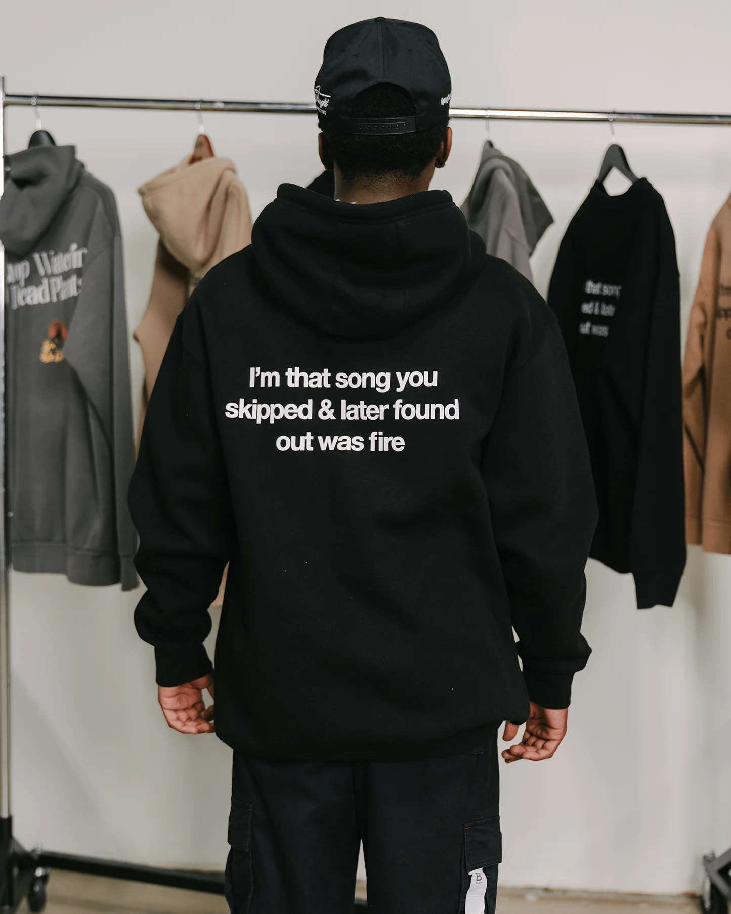Don't Skip | Black Pullover Hoodie - Image 7