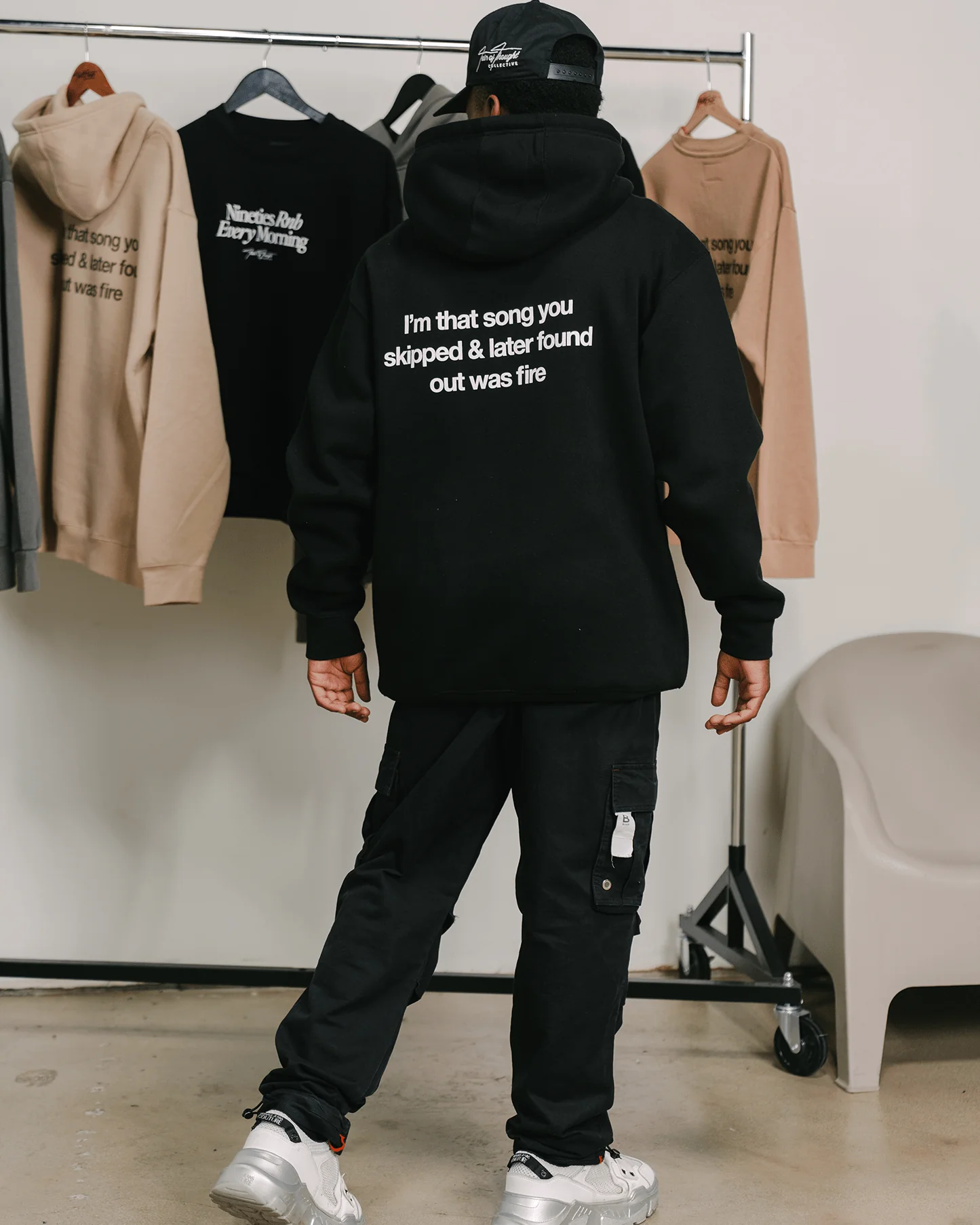 Don't Skip | Black Pullover Hoodie - Image 8