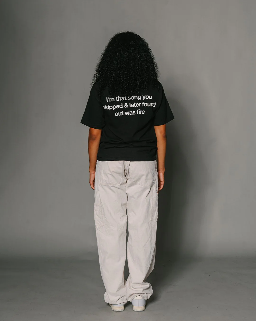 Don't Skip | Classic Black Graphic Tee - Image 4