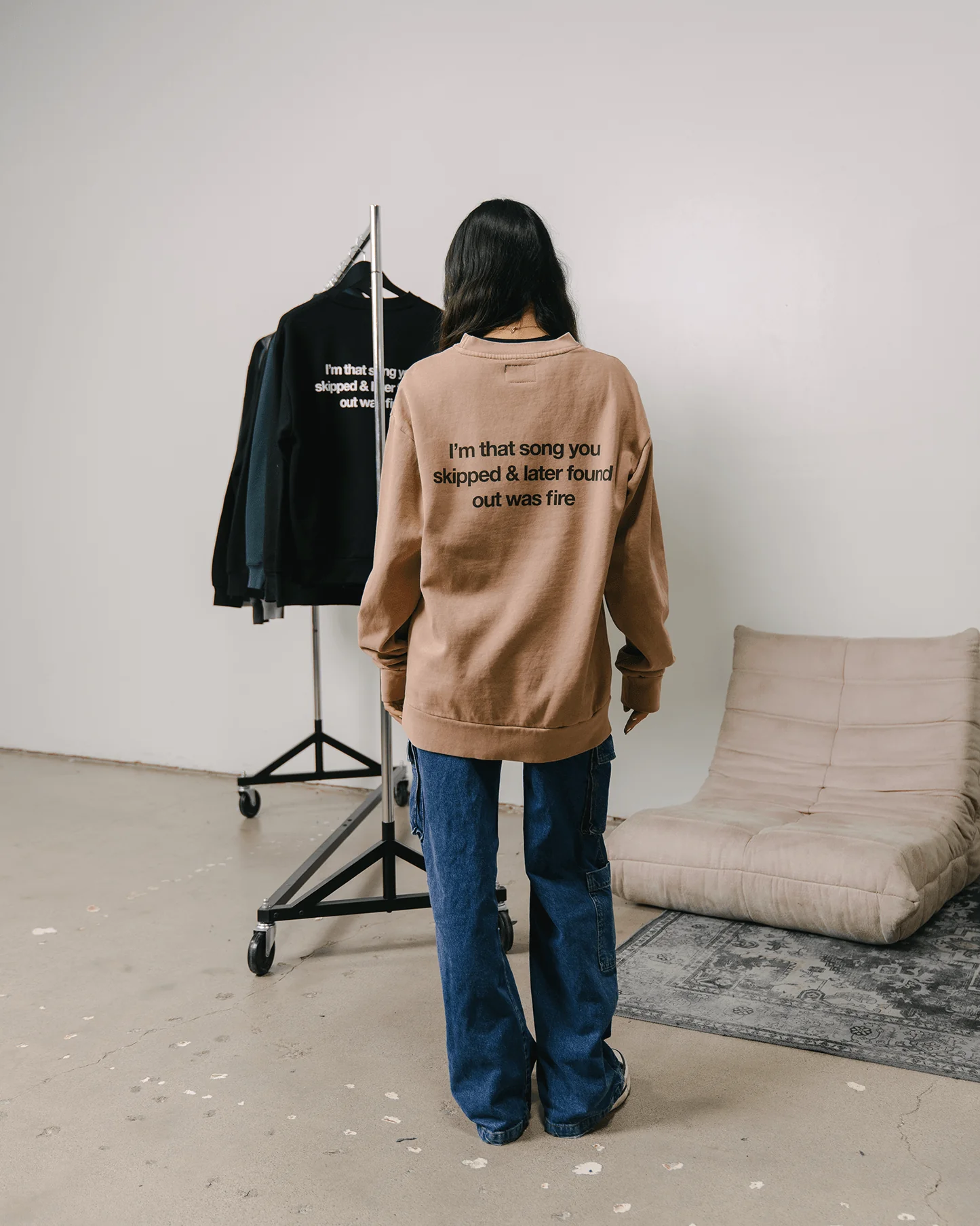 Don't Skip | Mushroom Crewneck Sweatshirt - Image 3