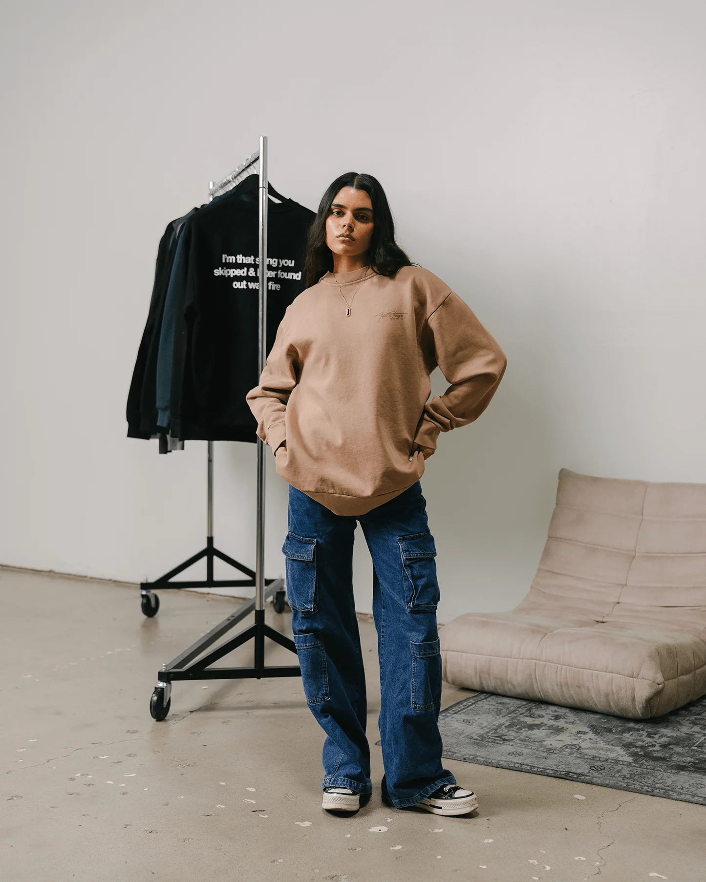 Don't Skip | Mushroom Crewneck Sweatshirt - Image 4