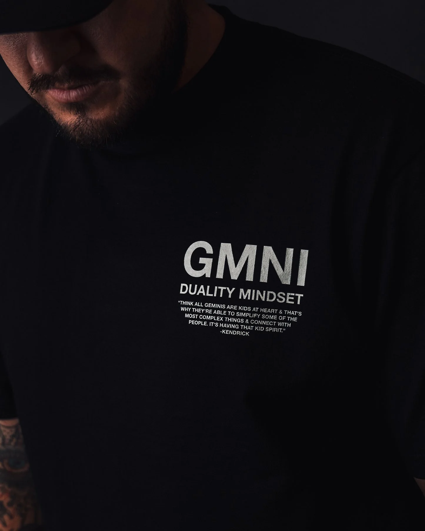 Duality Mindset | Heavyweight Black Graphic Tee - Image 3