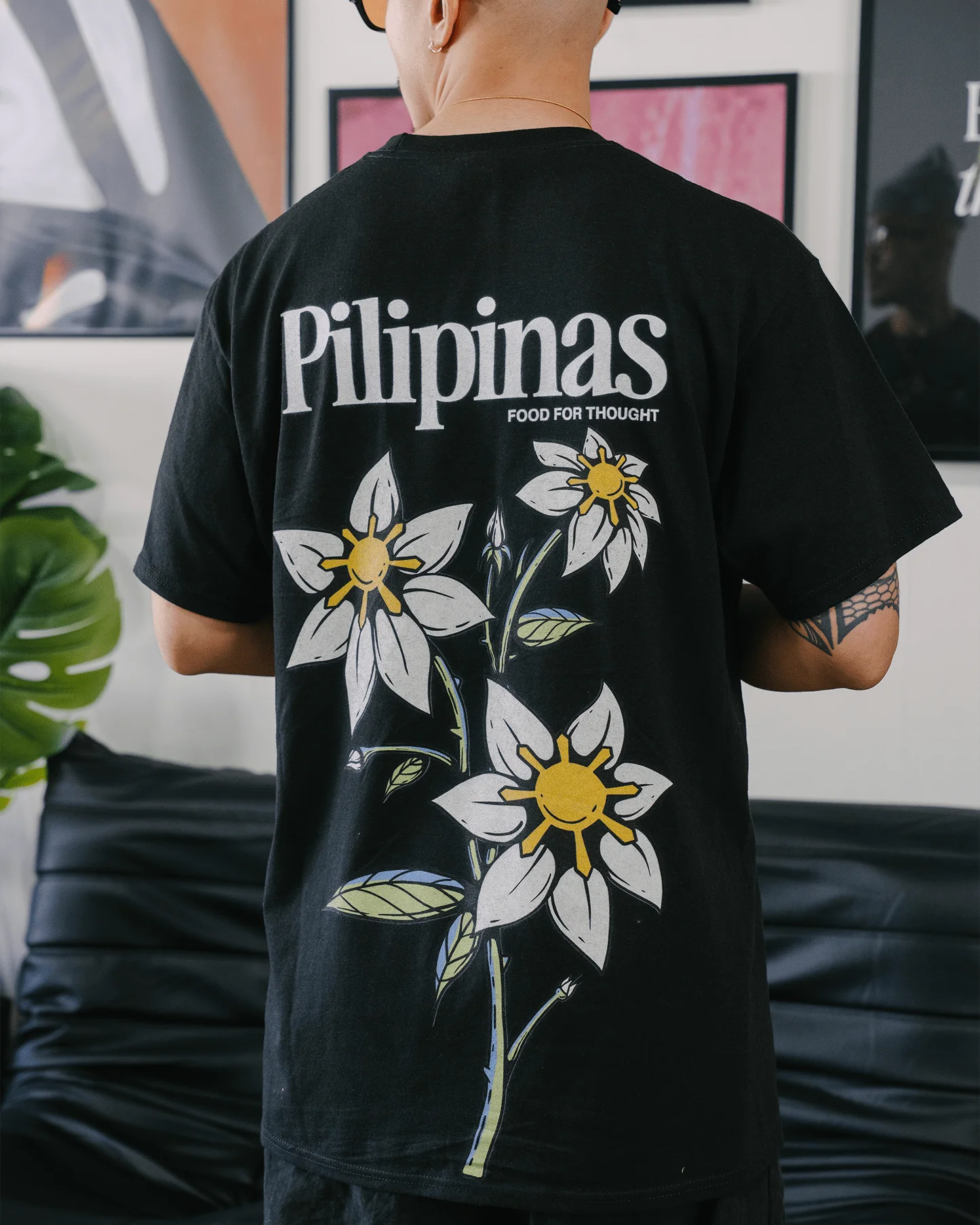 Food For Thought Tee Vol. 3 | Black Classic Tee - Image 3