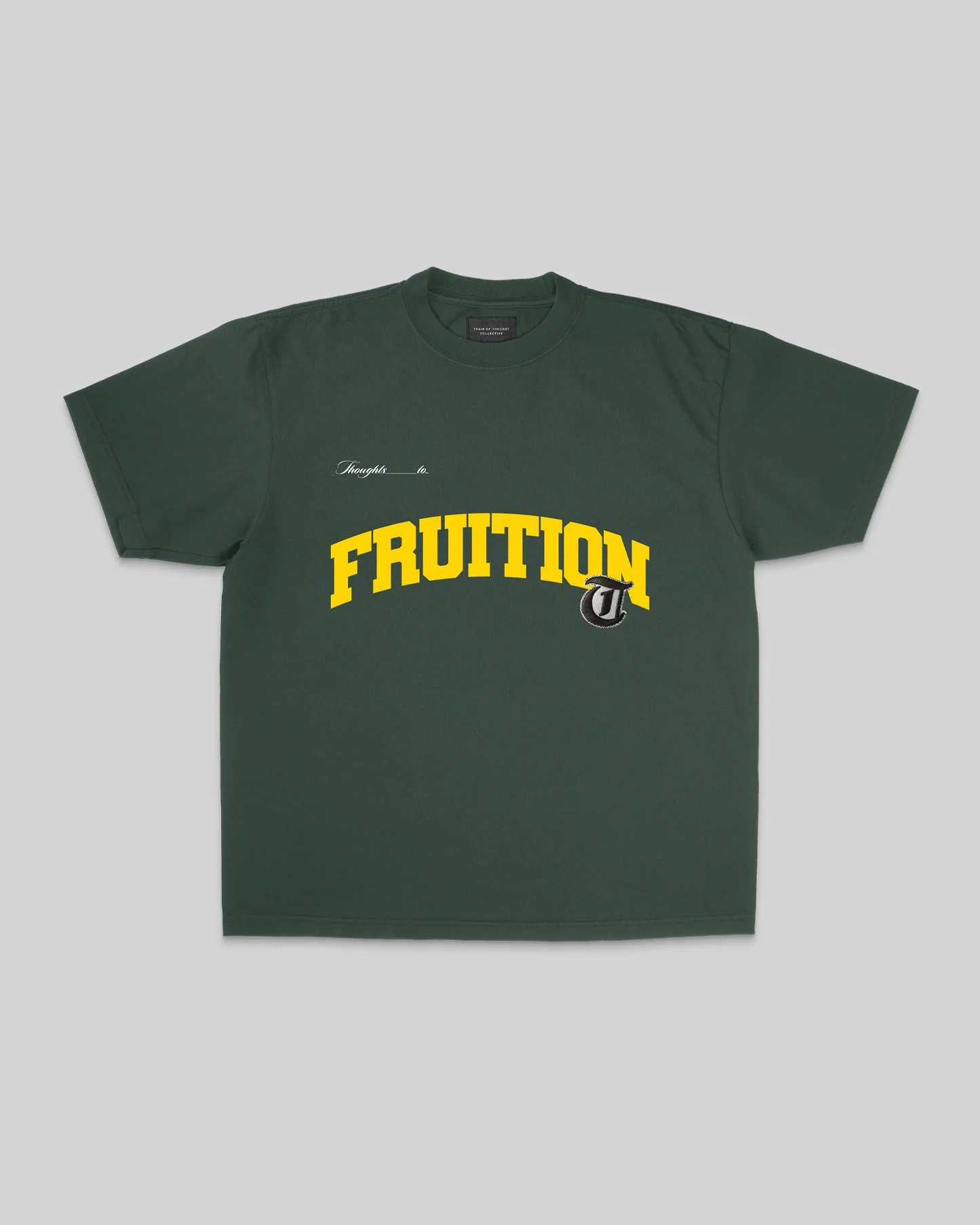 Fruition | Oversized Green Applique Graphic Tee