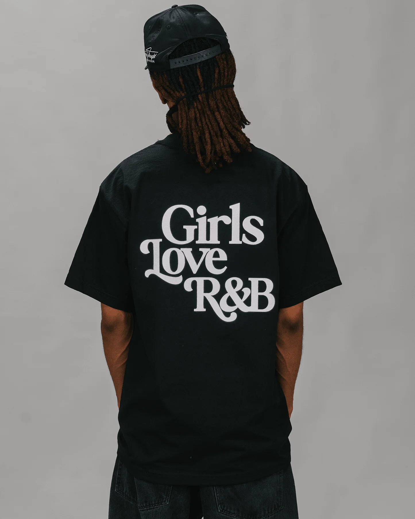 Girls Love R&B V1 | Heavyweight Black Graphic Tee - Image 5