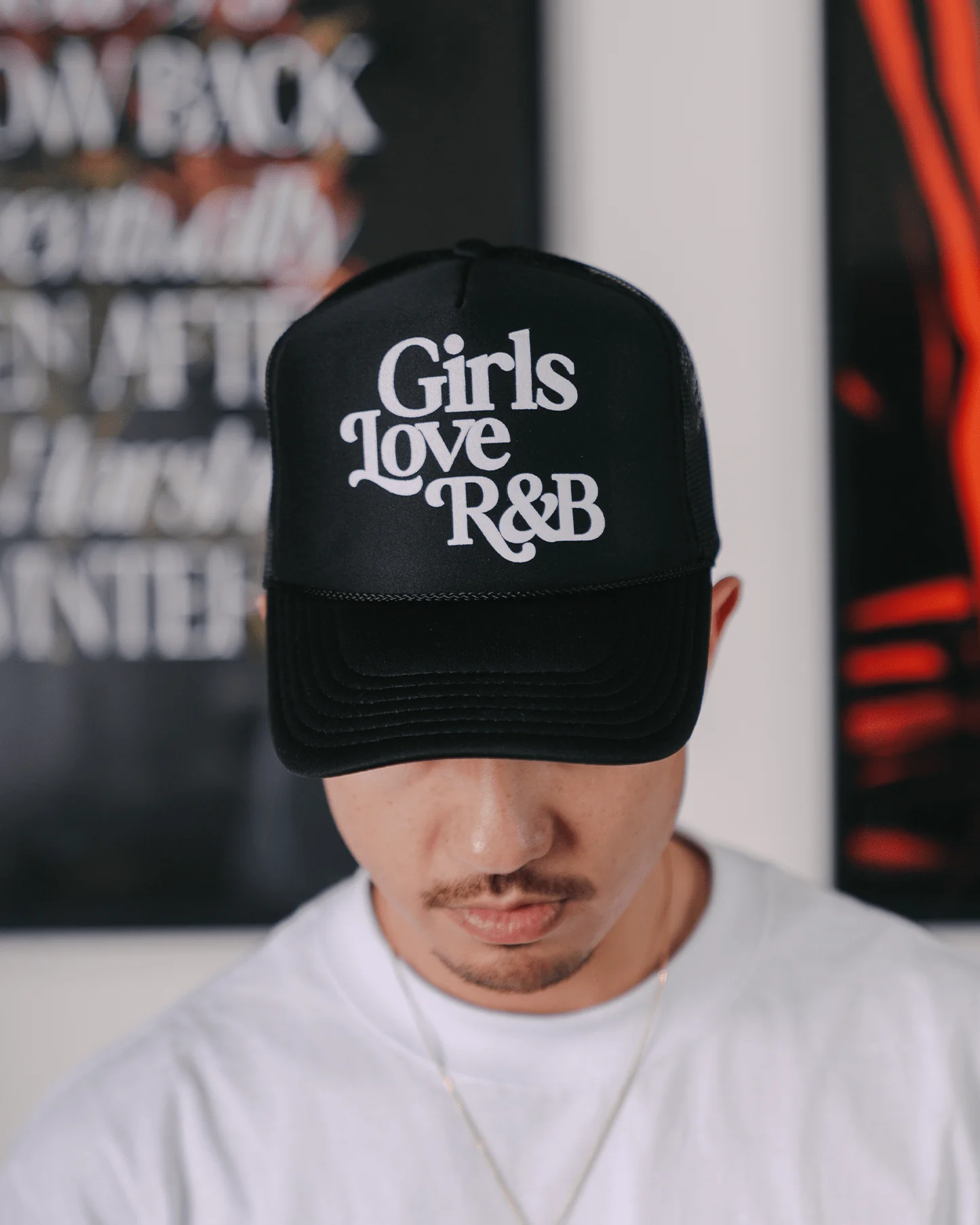 Girls Love R&B V1 | Black Trucker Snapback - Image 3