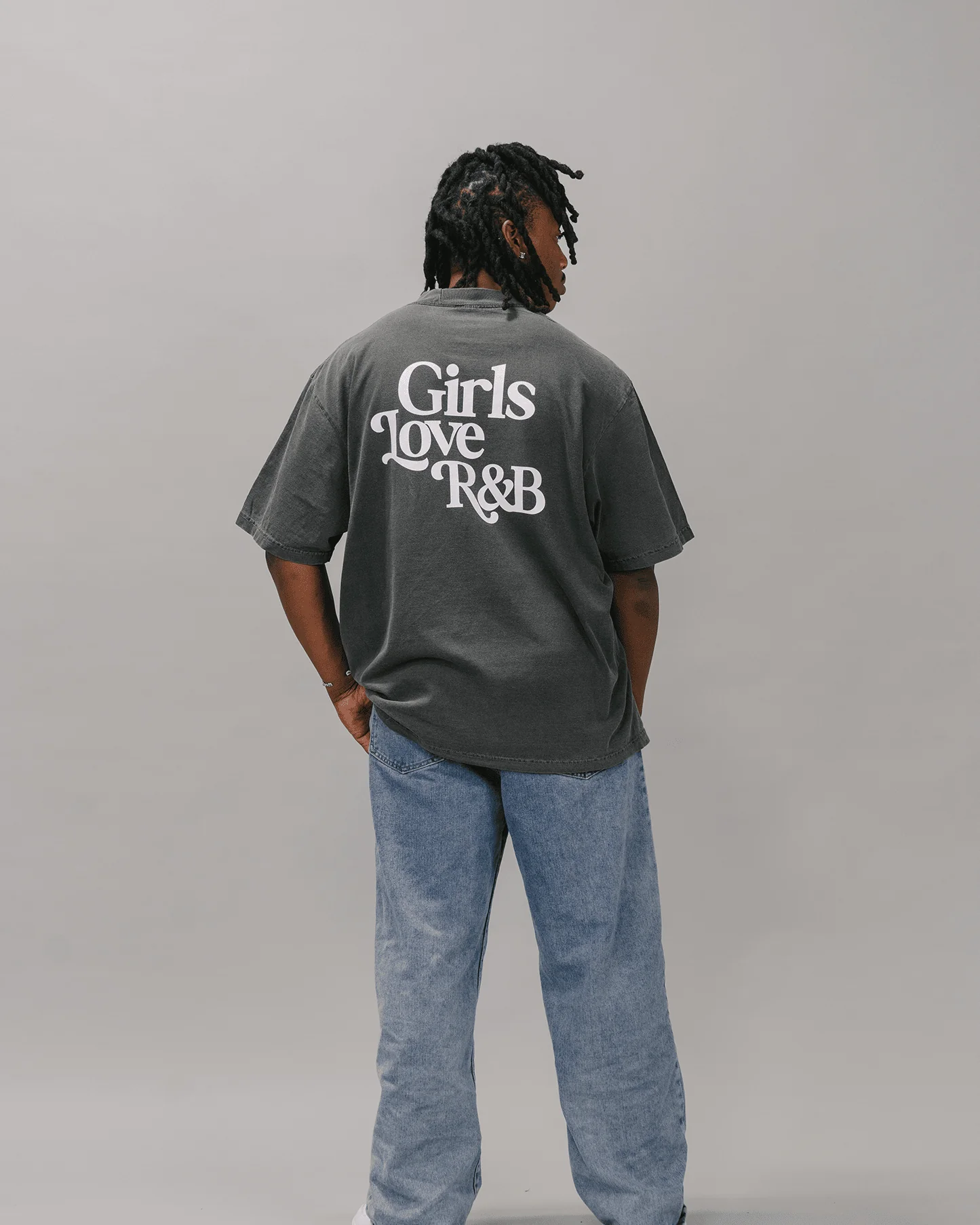 Girls Love R&B V1 | Oversized Shadow Graphic Tee - Image 8
