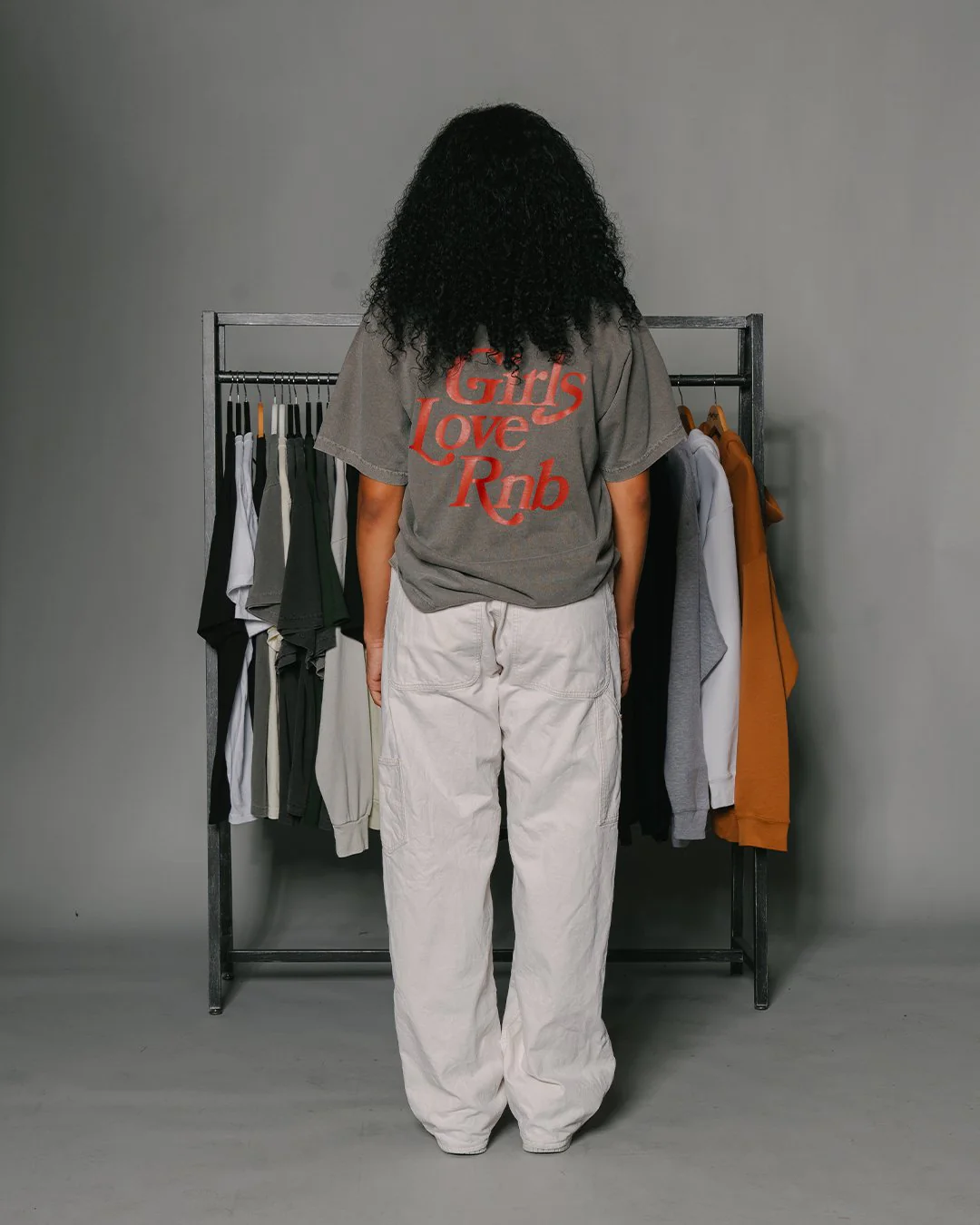 Girls Love Rnb V3 | Oversized Cement Graphic Tee - Image 3