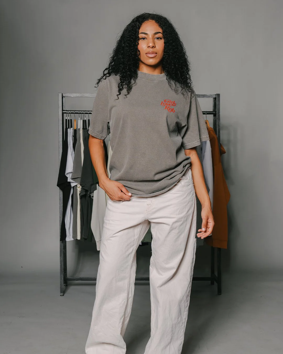 Girls Love Rnb V3 | Oversized Cement Graphic Tee - Image 4