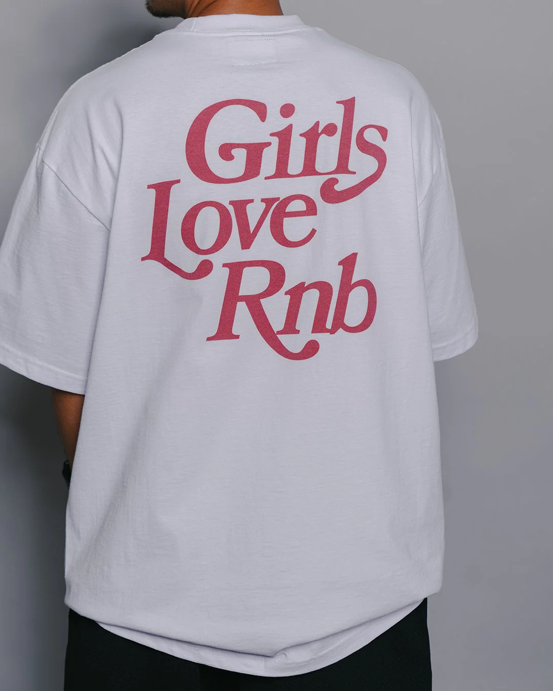 Girls Love Rnb | Heavyweight White Graphic Tee - Image 5