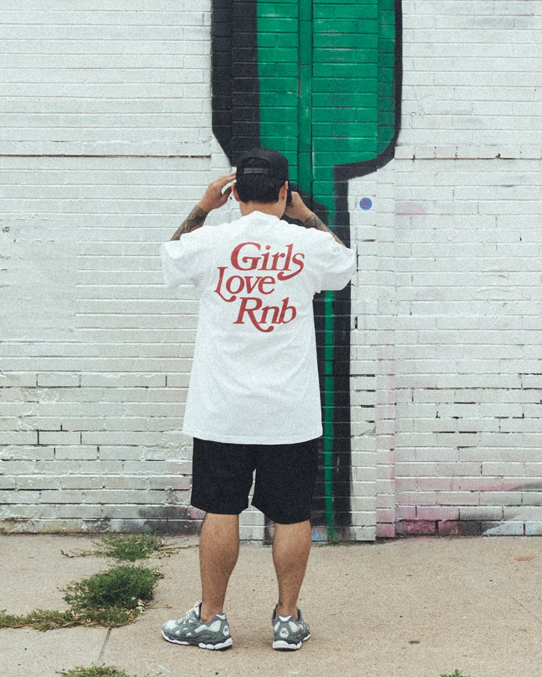 Girls Love Rnb | Heavyweight White Graphic Tee - Image 6