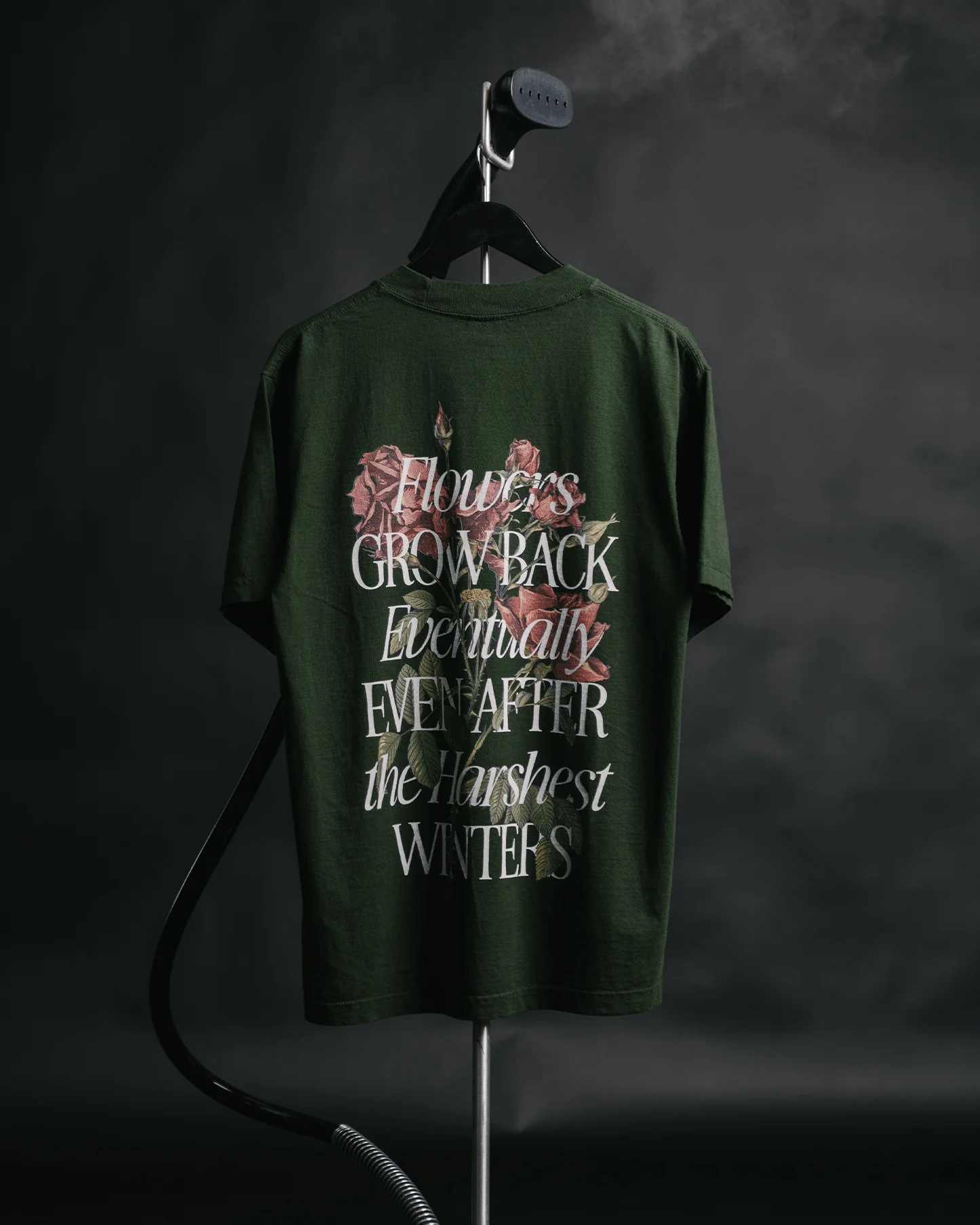 Growth Eventually V2 | Oversized Green Graphic Tee - Image 5