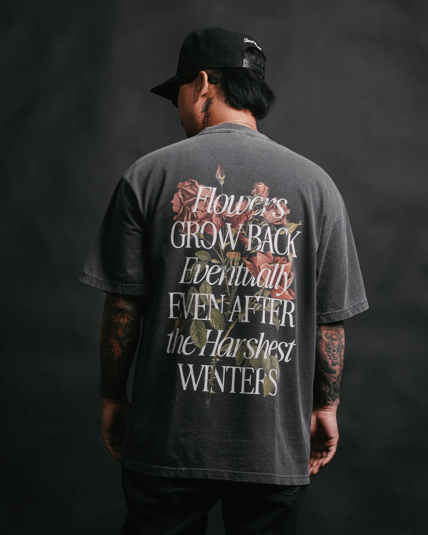 Growth Eventually V2 | Oversized Shadow Graphic Tee - Image 3