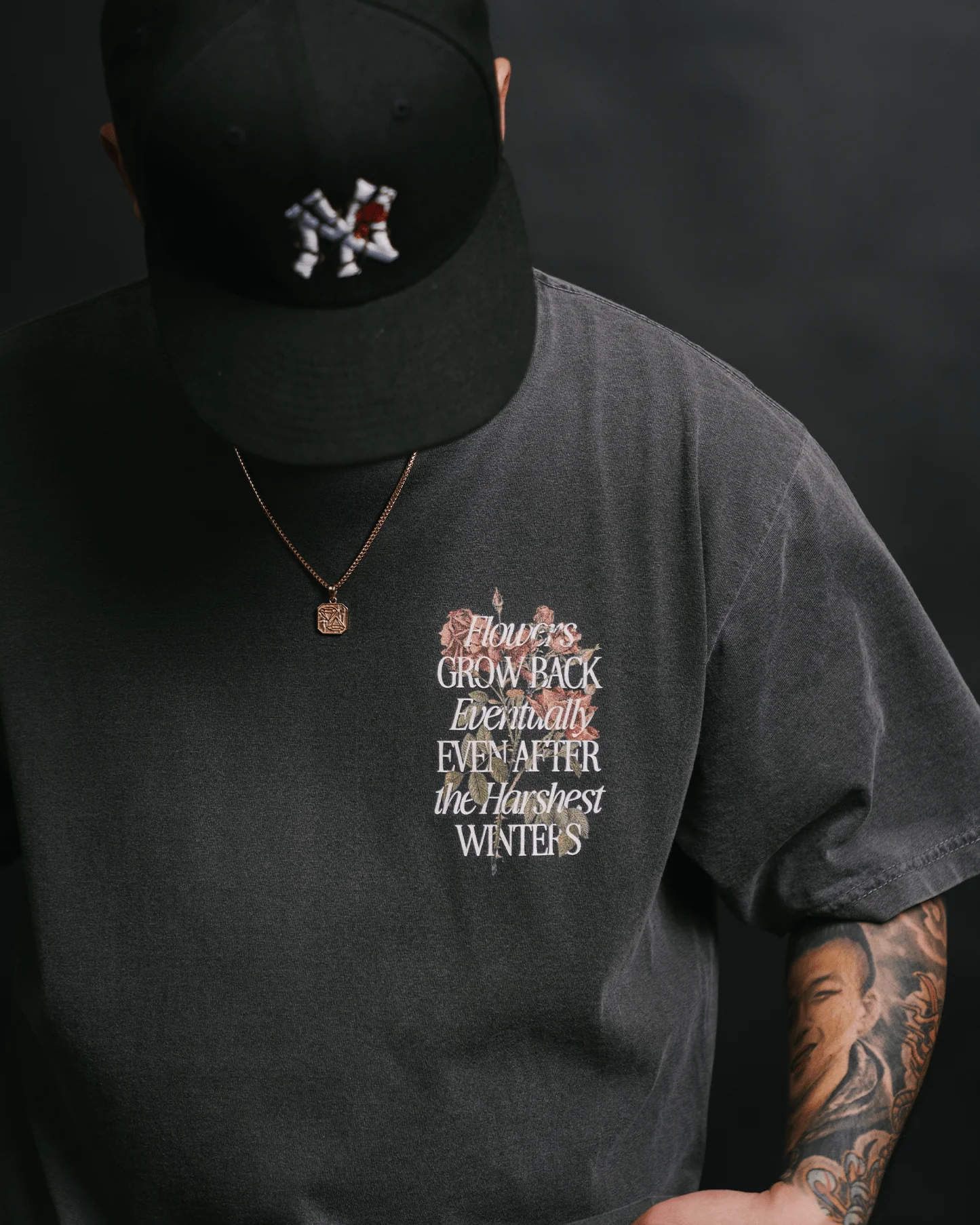 Growth Eventually V2 | Oversized Shadow Graphic Tee - Image 4