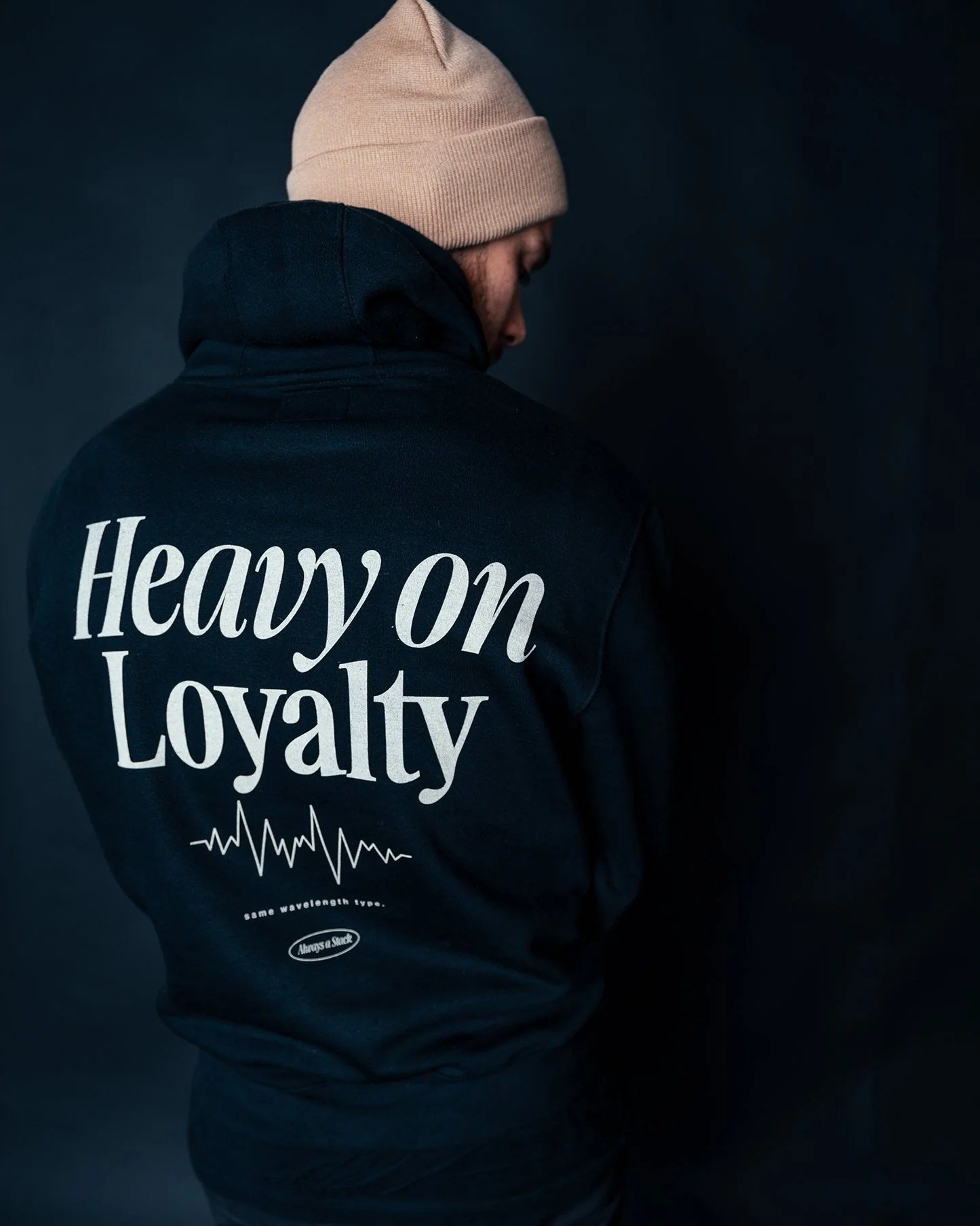 Heavy On Loyalty | Black Pullover Hoodie - Image 3