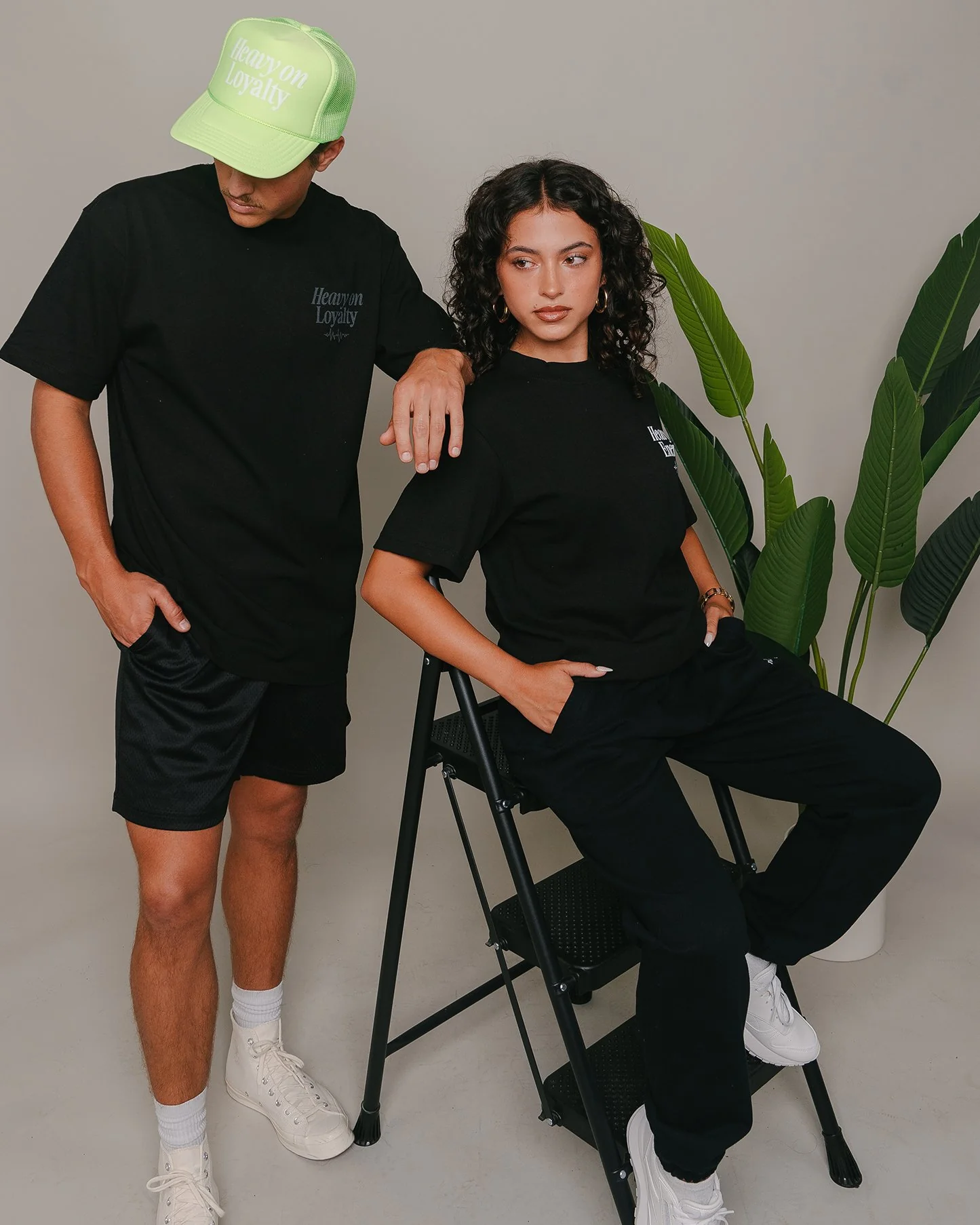 Heavy On Loyalty V2 | Heavyweight Black Graphic Tee - Image 3