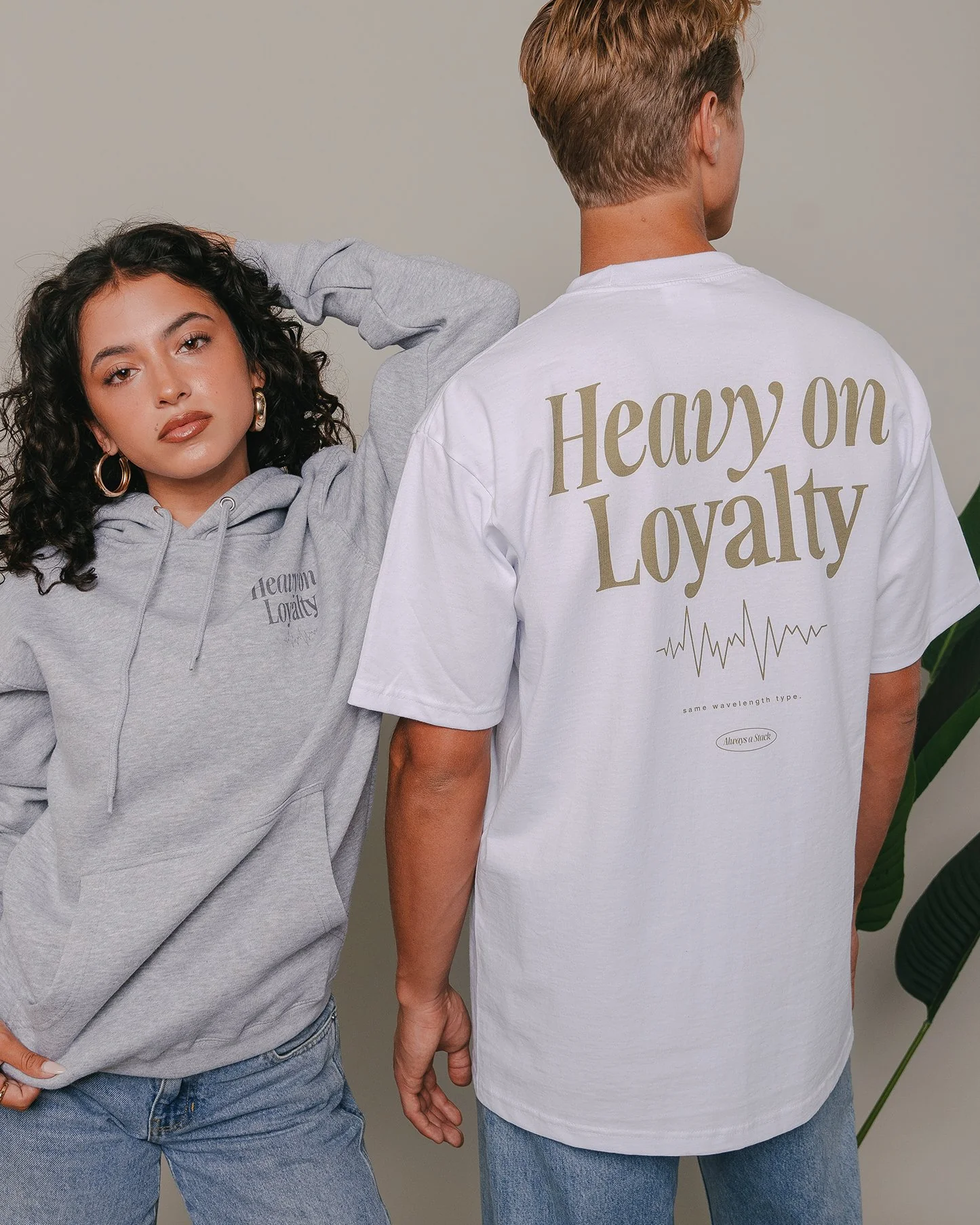 Heavy On Loyalty V2 | Heavyweight White Graphic Tee - Image 3