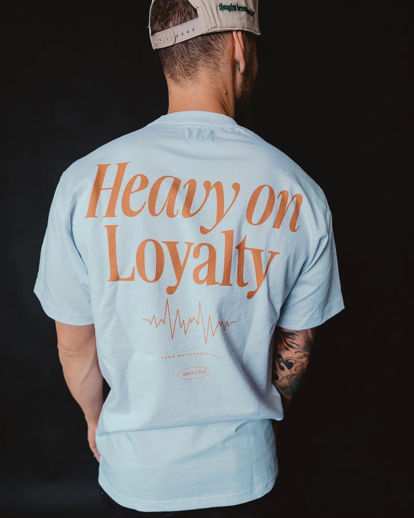 Heavy On Loyalty | Heavyweight White Graphic Tee - Image 3