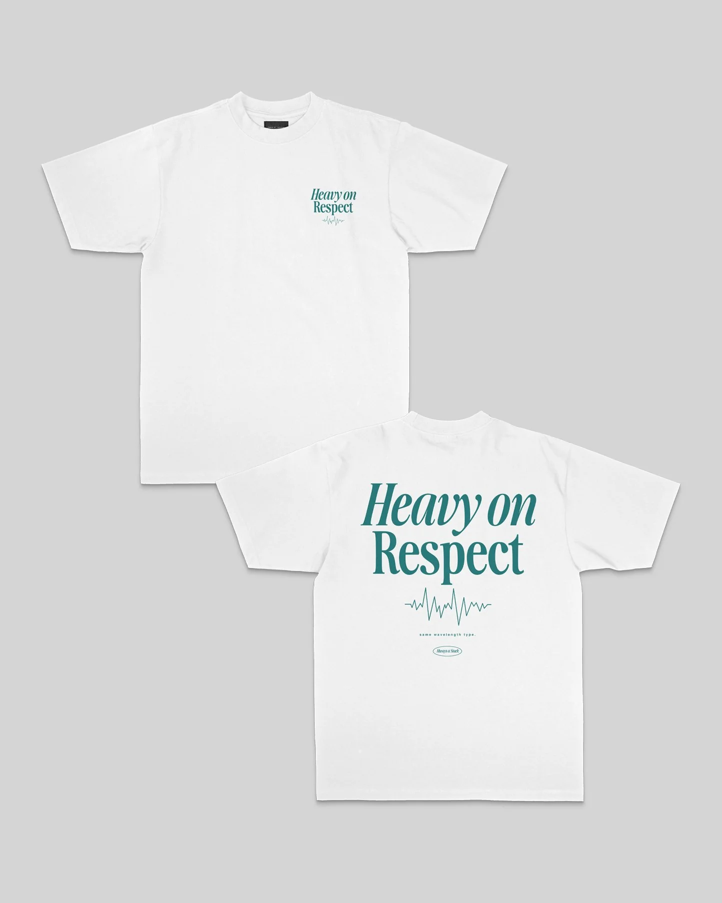 Heavy On Respect | Heavyweight White Graphic Tee