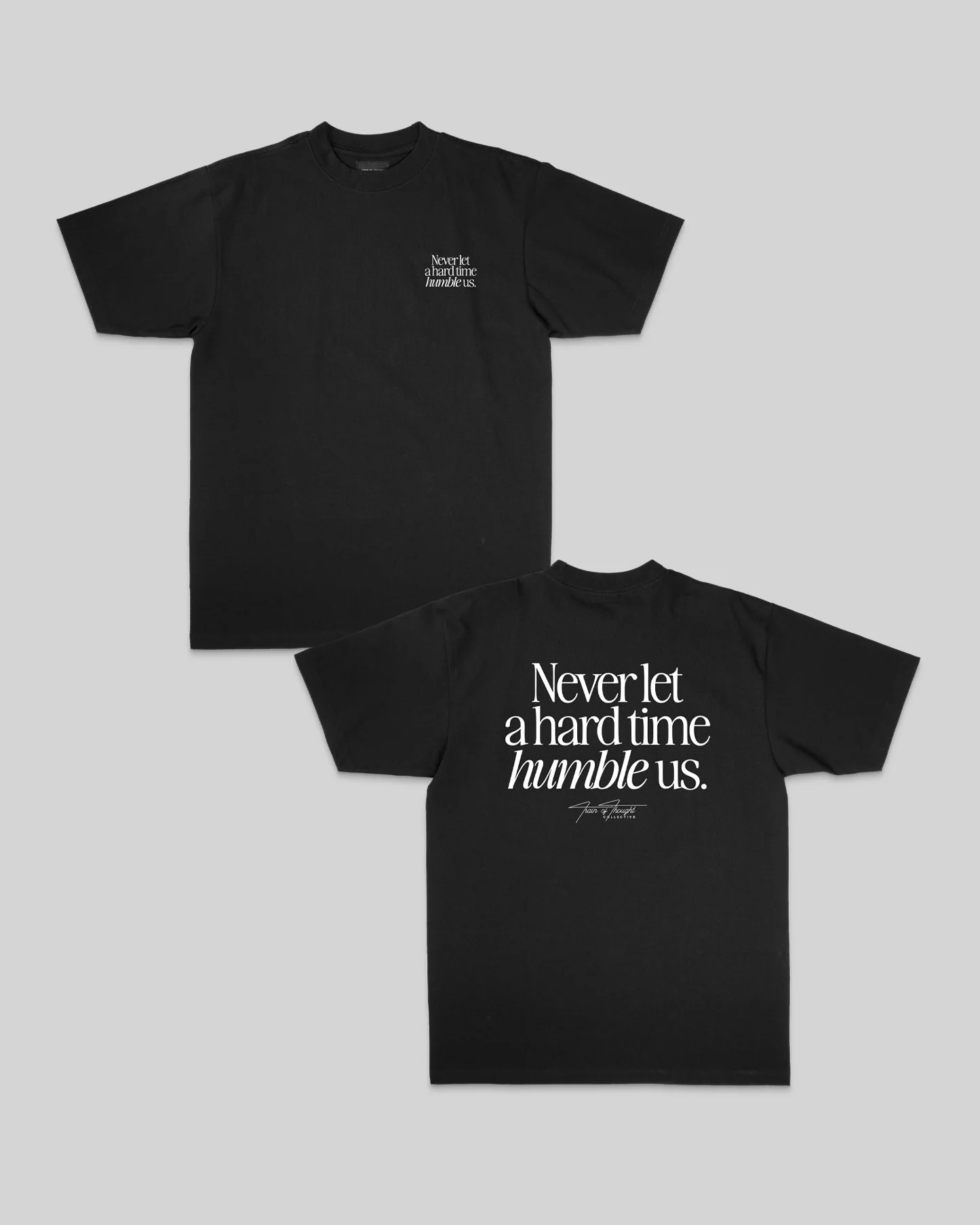 Humble | Heavyweight Black Graphic Tee