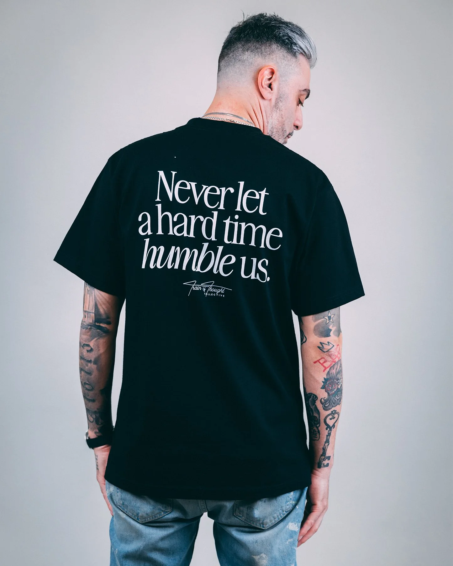 Humble | Heavyweight Black Graphic Tee - Image 3