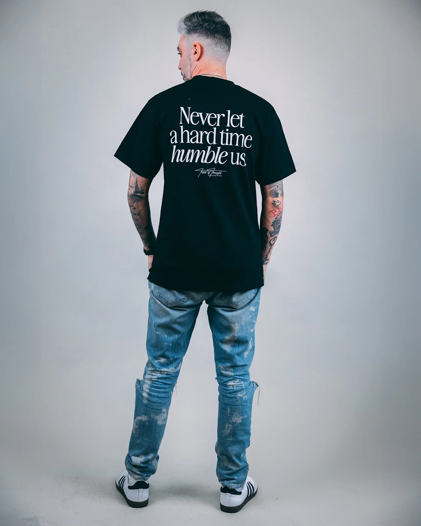 Humble | Heavyweight Black Graphic Tee - Image 4