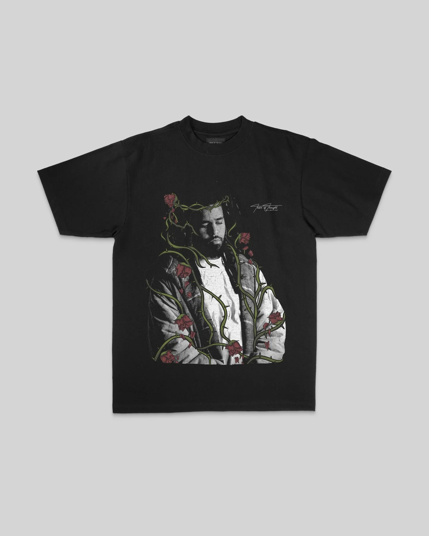 Dead Rose COLE | Heavyweight Black Graphic Tee