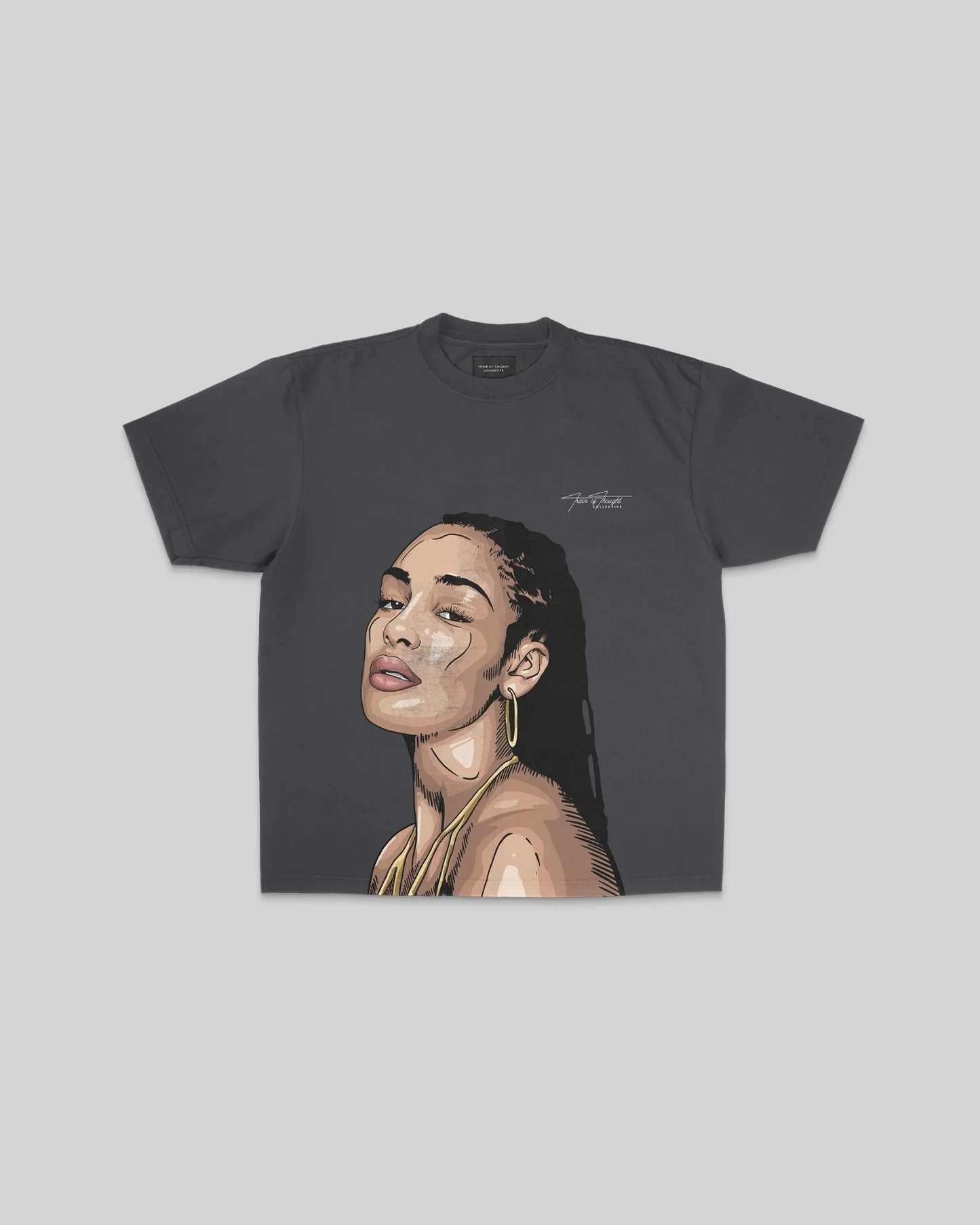 Jorja Big Face | Oversized Shadow Graphic Tee