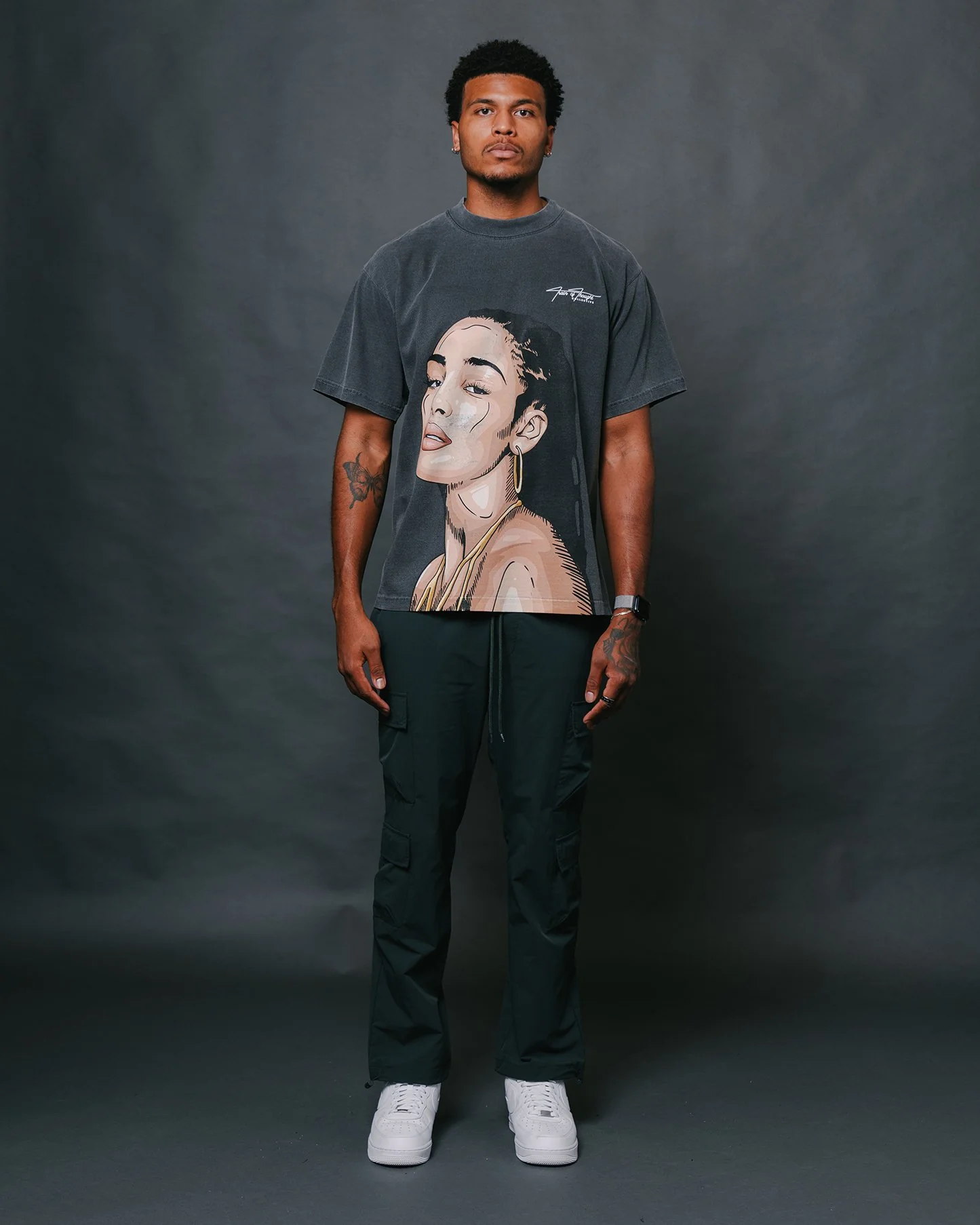 Jorja Big Face | Oversized Shadow Graphic Tee - Image 2