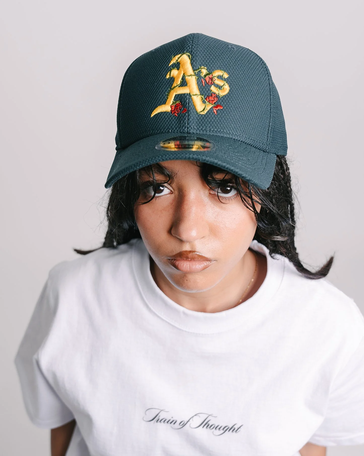 A's City Rose New Era Dark Green Snapback - Image 2