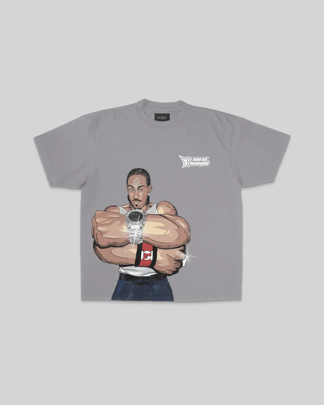 Luda Big Face | Oversized Cement Graphic Tee