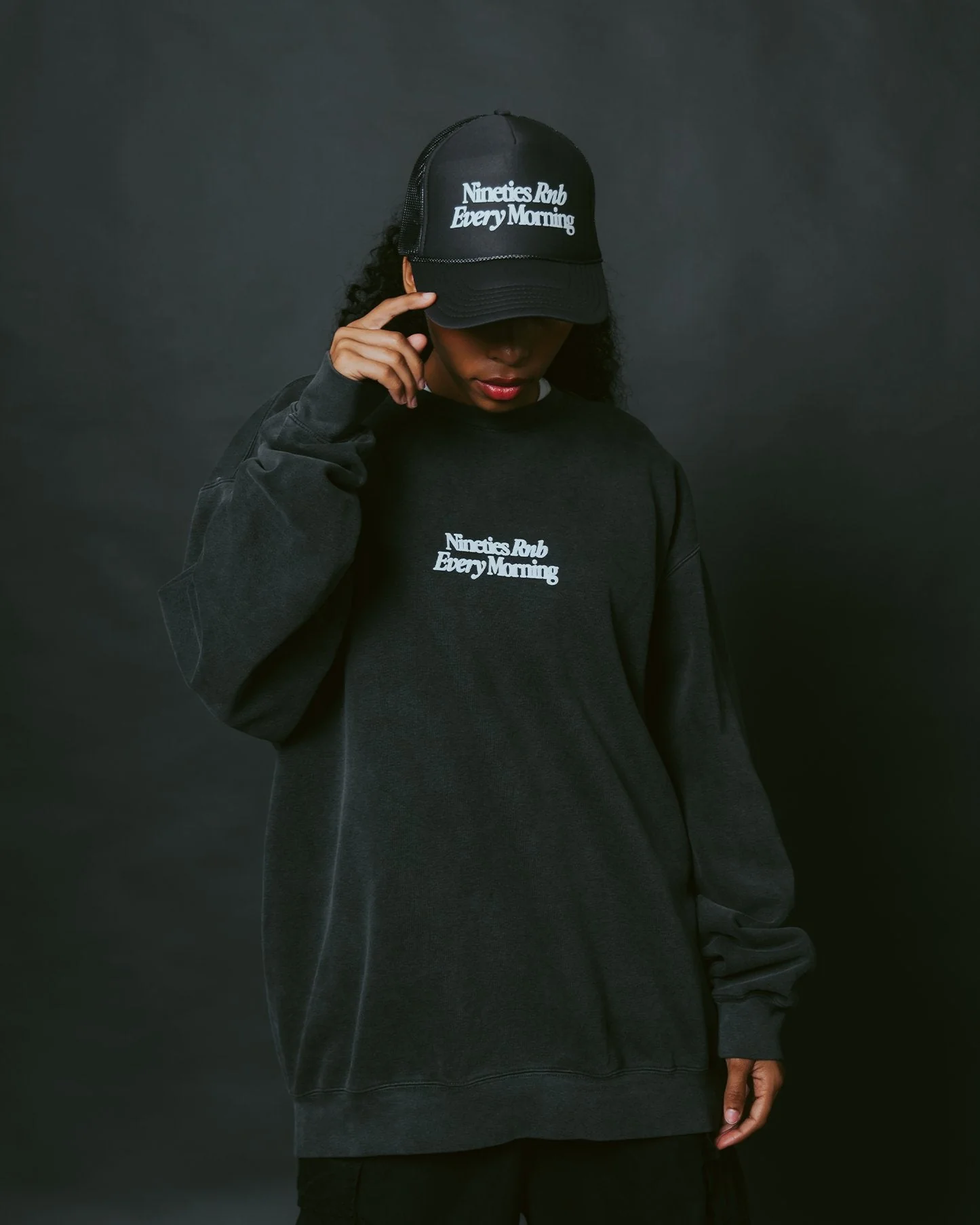 Lyrics Matter | Black Trucker Hat - Image 3