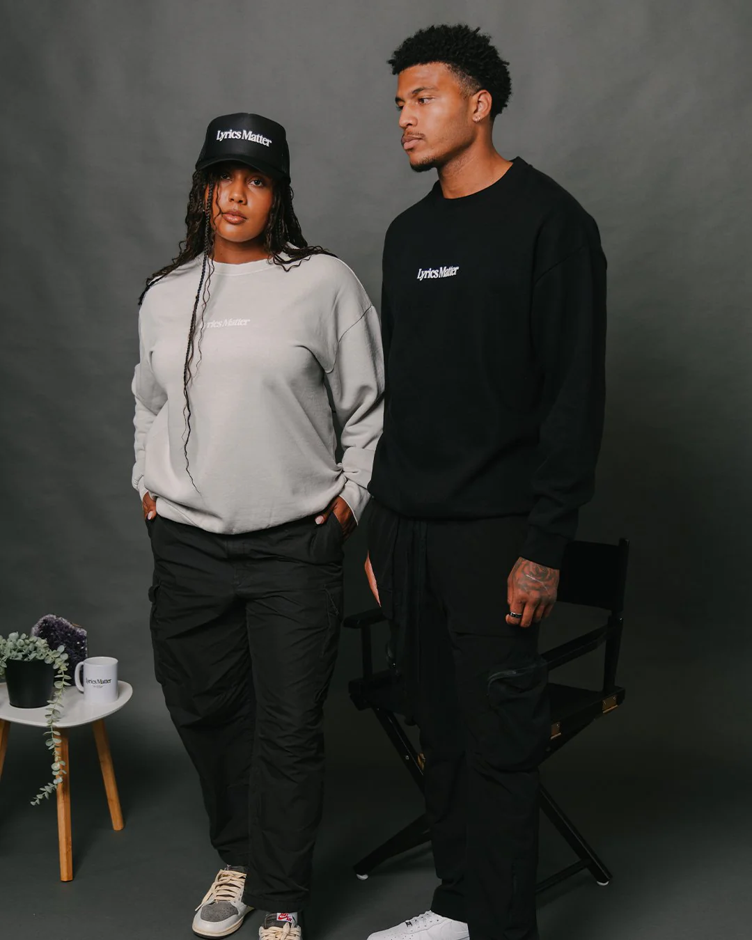 Lyrics Matter | Black Trucker Hat - Image 6